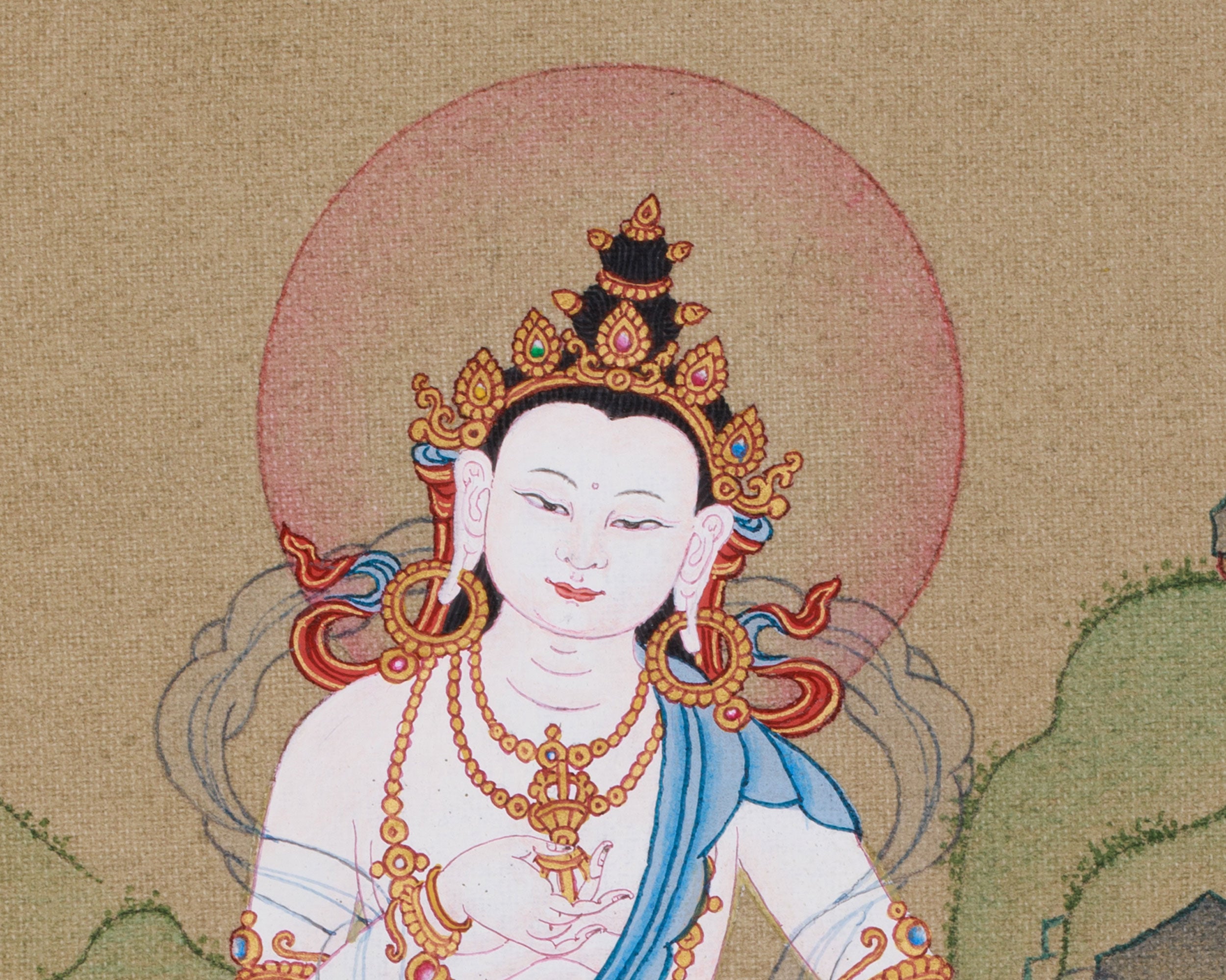 Buddha of Purification Vajrasattva Thangka | A Peaceful Deity