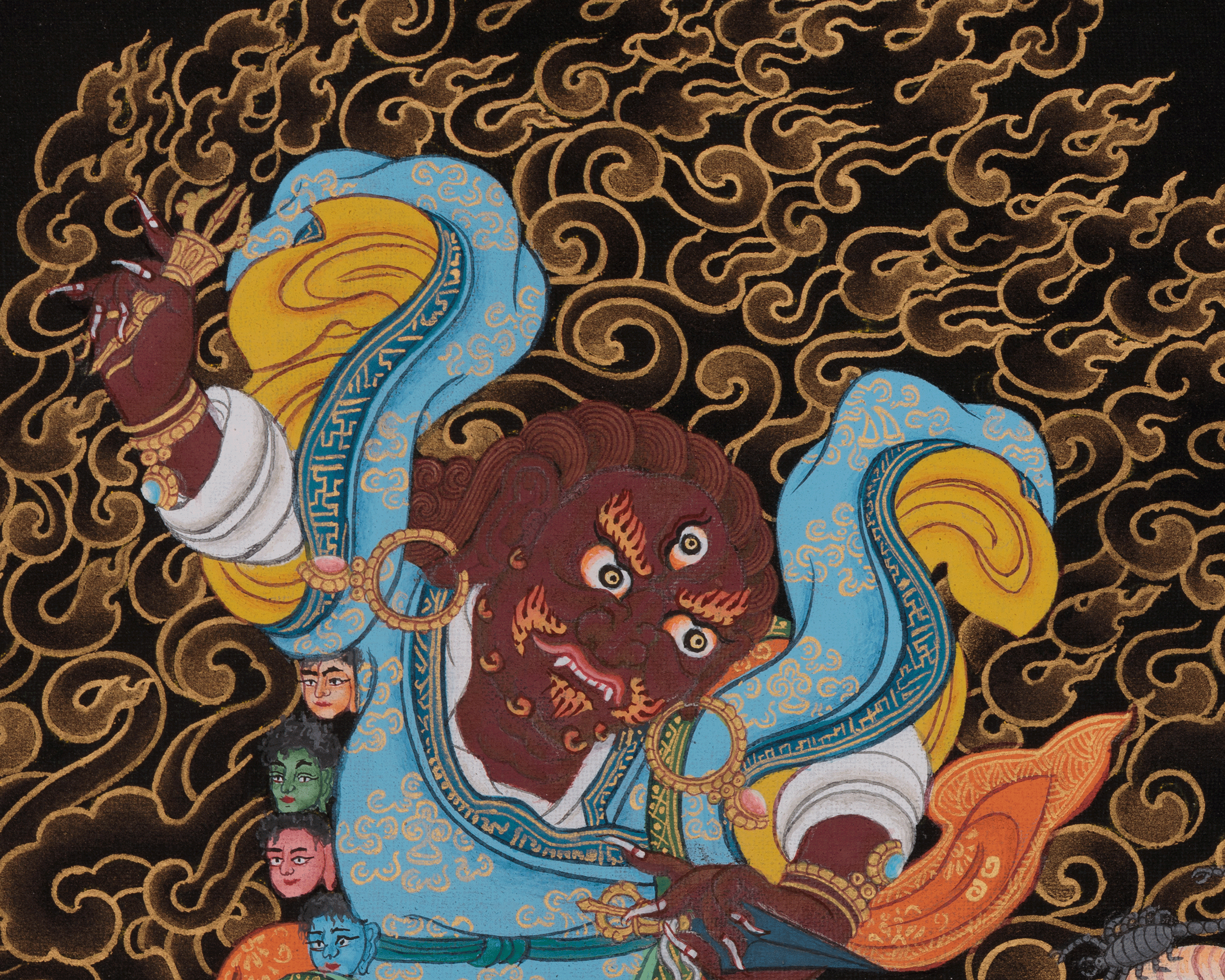 Tibetan Dorje Drollo Thangka | Wrathful Form of Guru Rinpoche | Vajrayana Deity