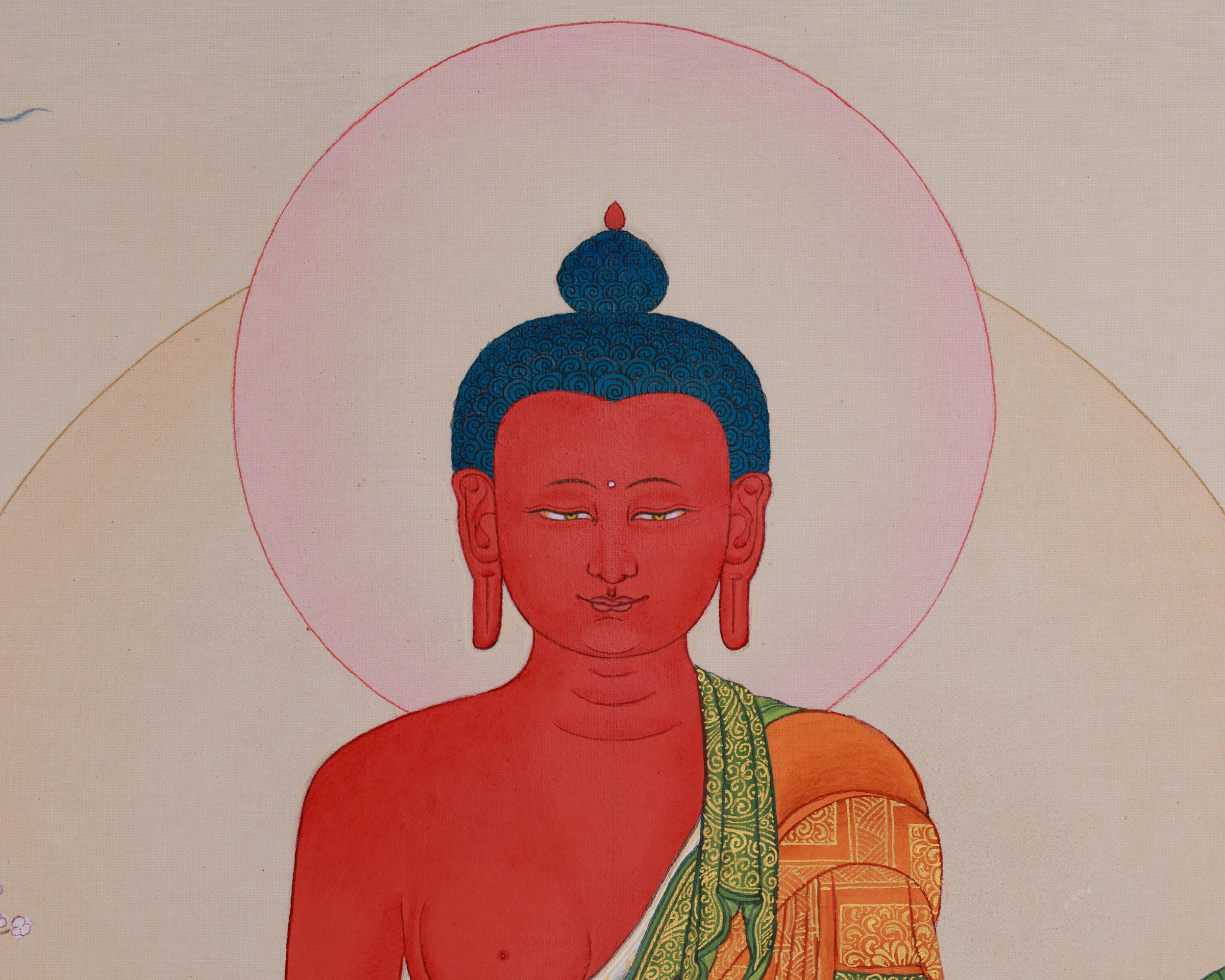 Infinite Wisdom Deity Amitabha Buddha Thangka | Buddhist Art for Meditation