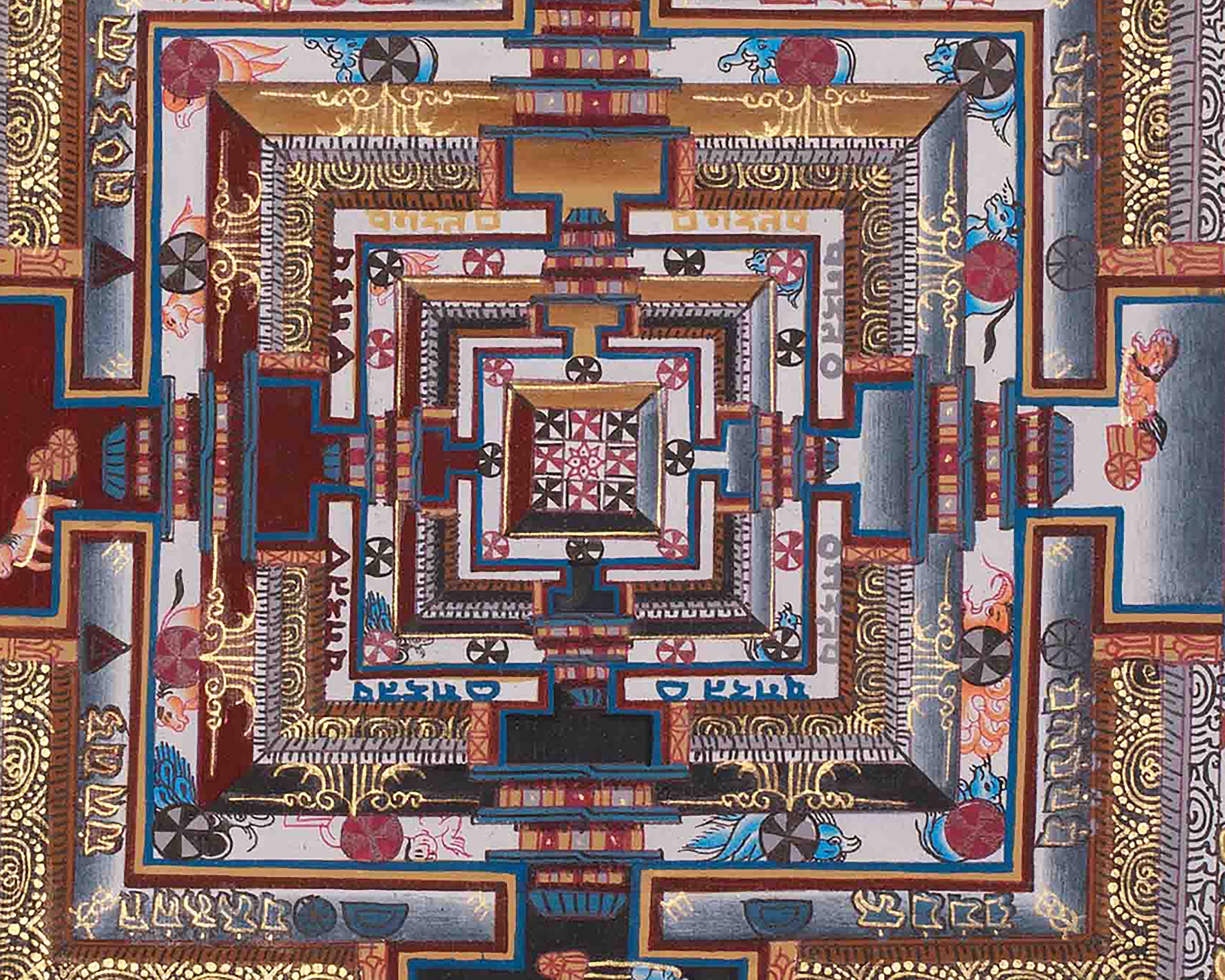 Sacred Wheel of Time Mandala | Spiritual Awakening | Kalachakra Art