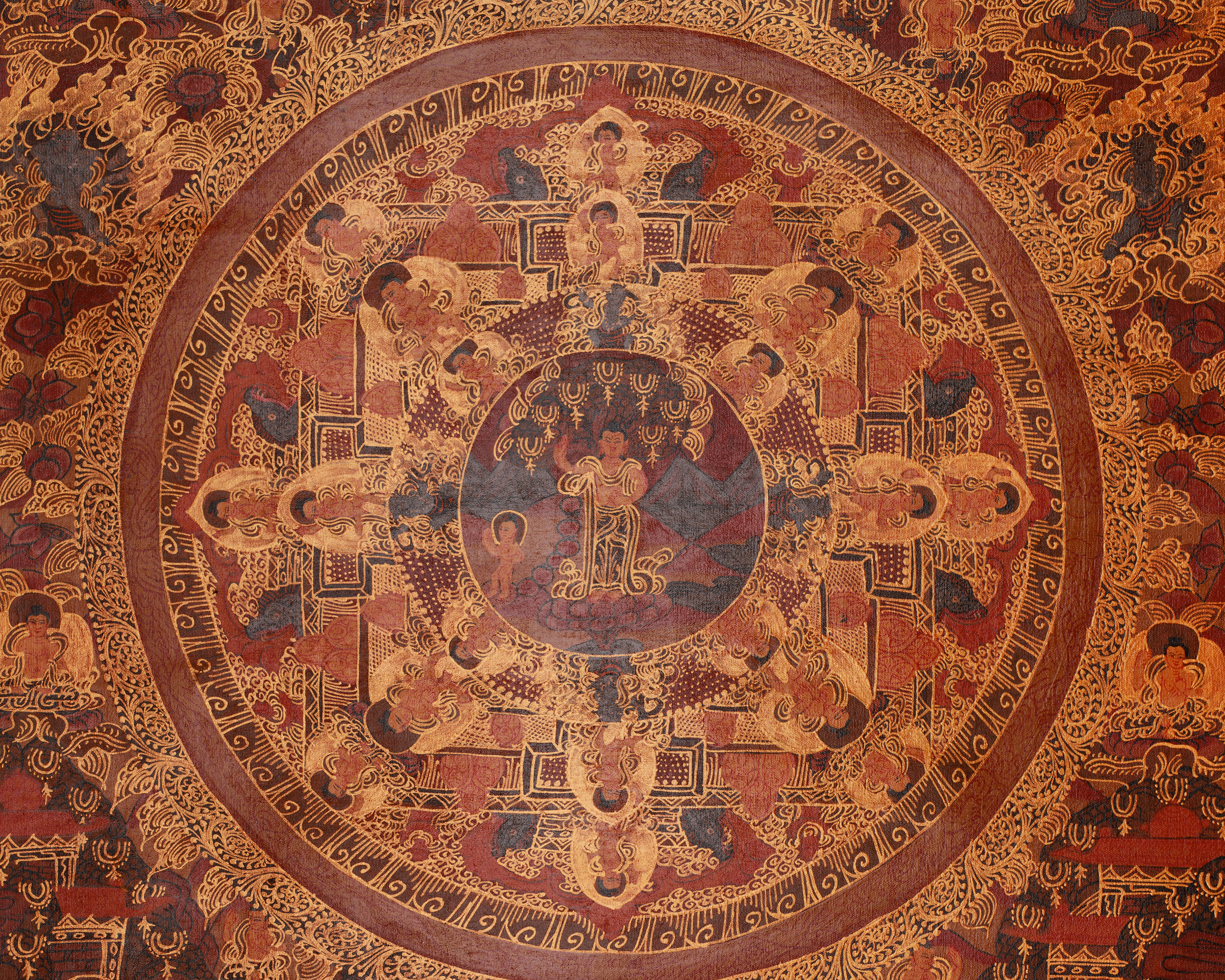 Handpainted Sacred Buddha Mandala | Spiritual Awakening Art