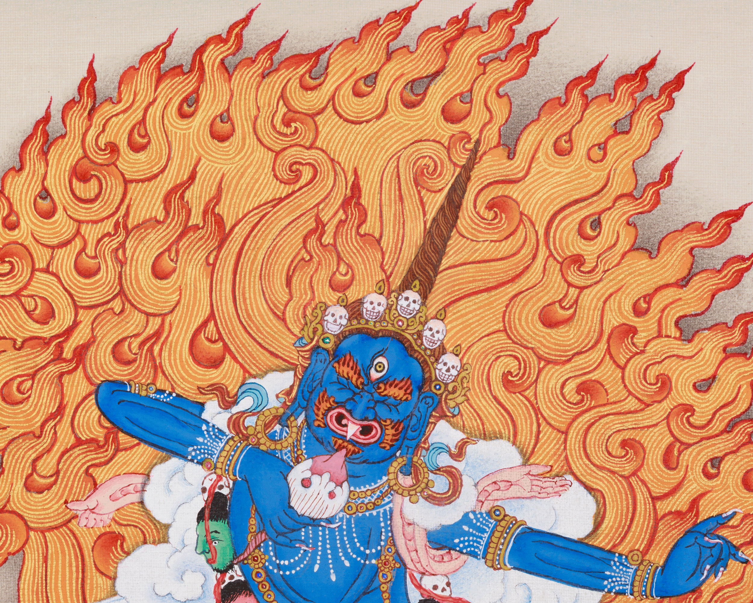 Wrathful Ekajati Thangka | One-Eyed Guardian Deity of Enlightenment