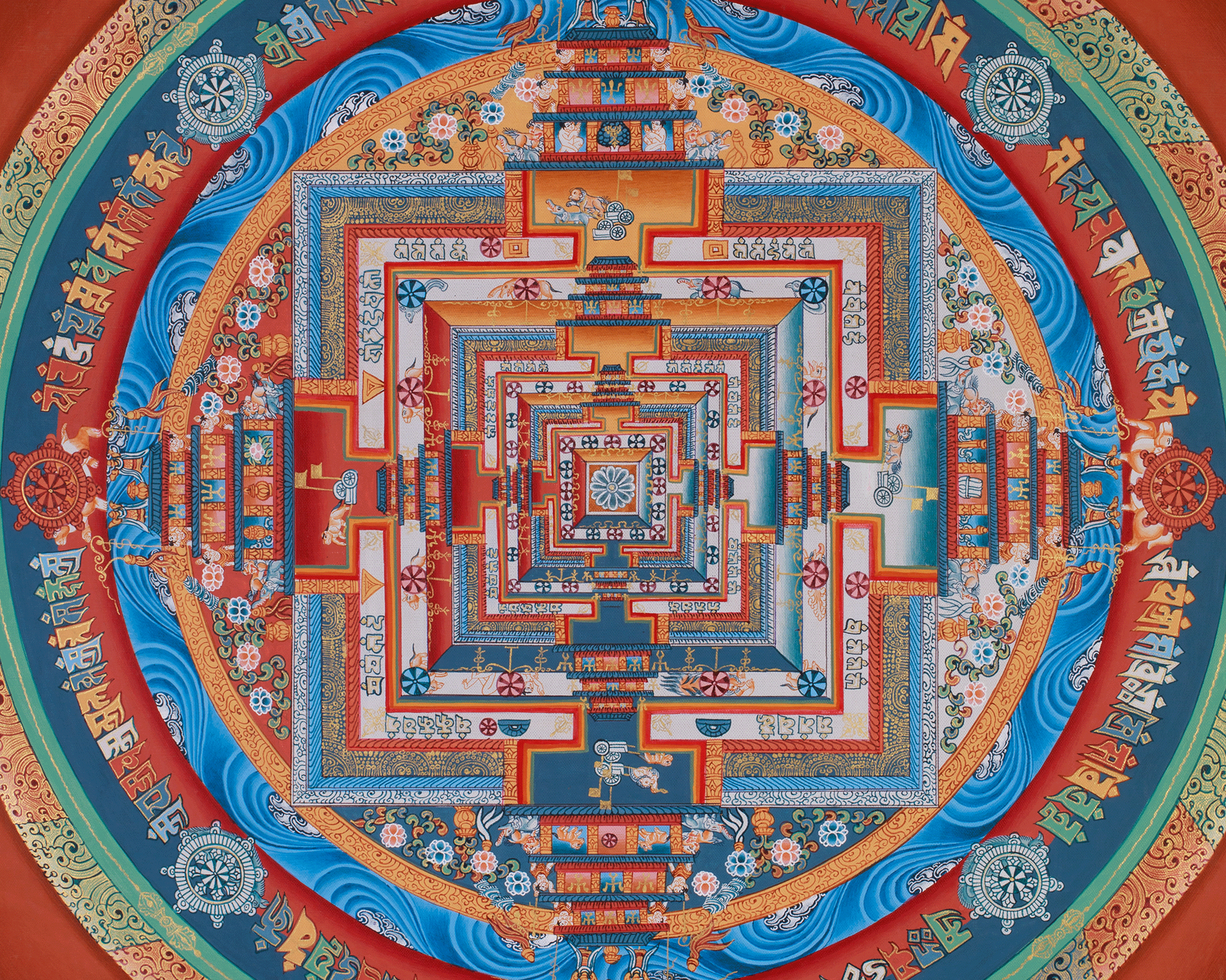 Wheel of Time Painting | Kalachakra Mandala