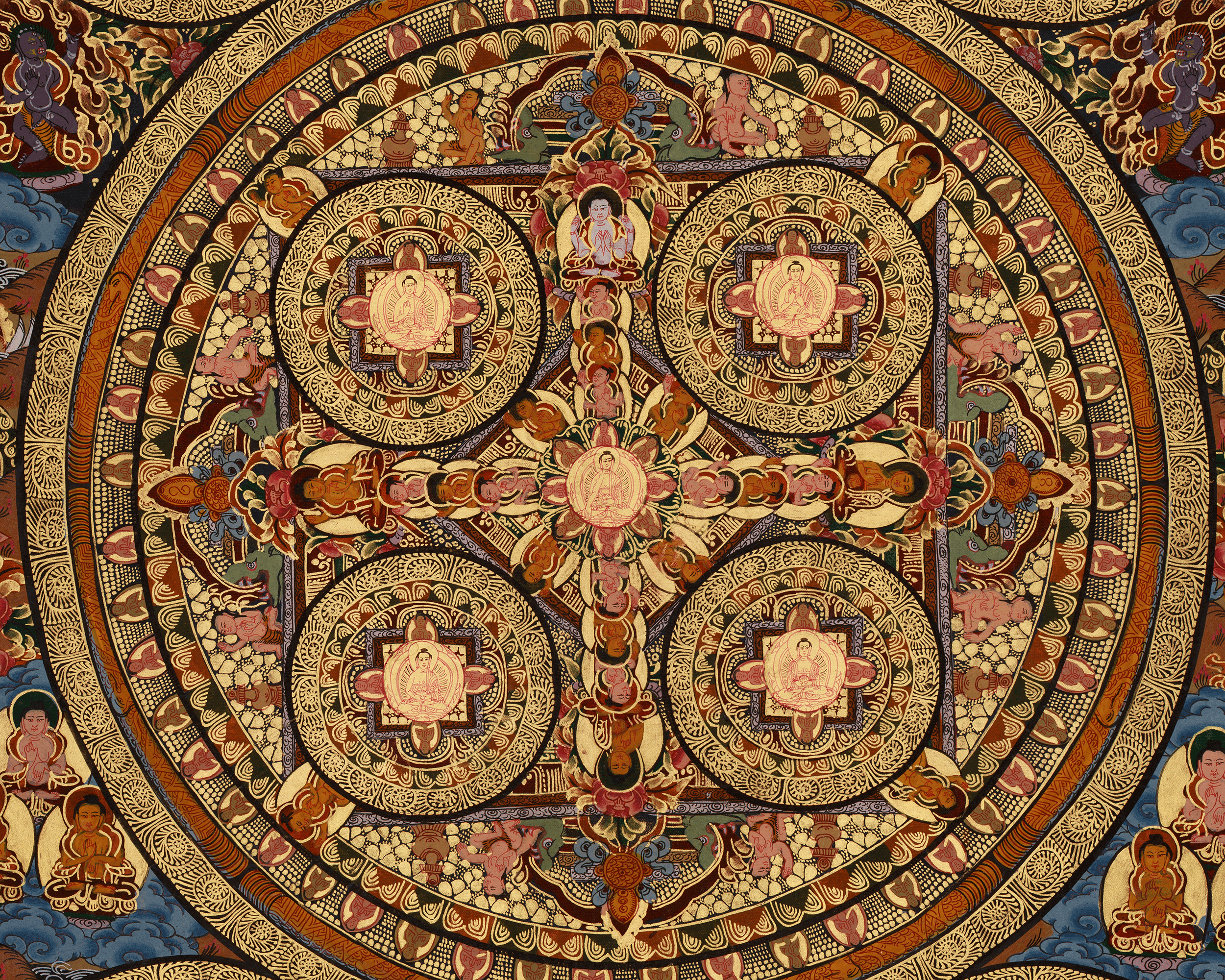 Traditional Art of Buddha Mandala | A Sacred Representation of the Enlightened Universe