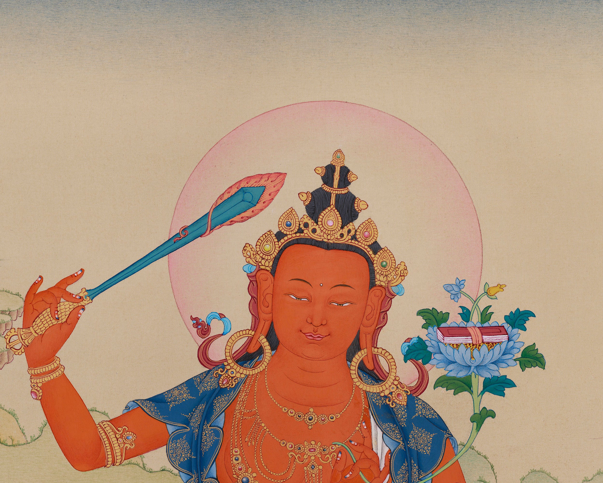 Bodhisattva of Wisdom Manjushri | Radiating Knowledge and Spiritual Guidance