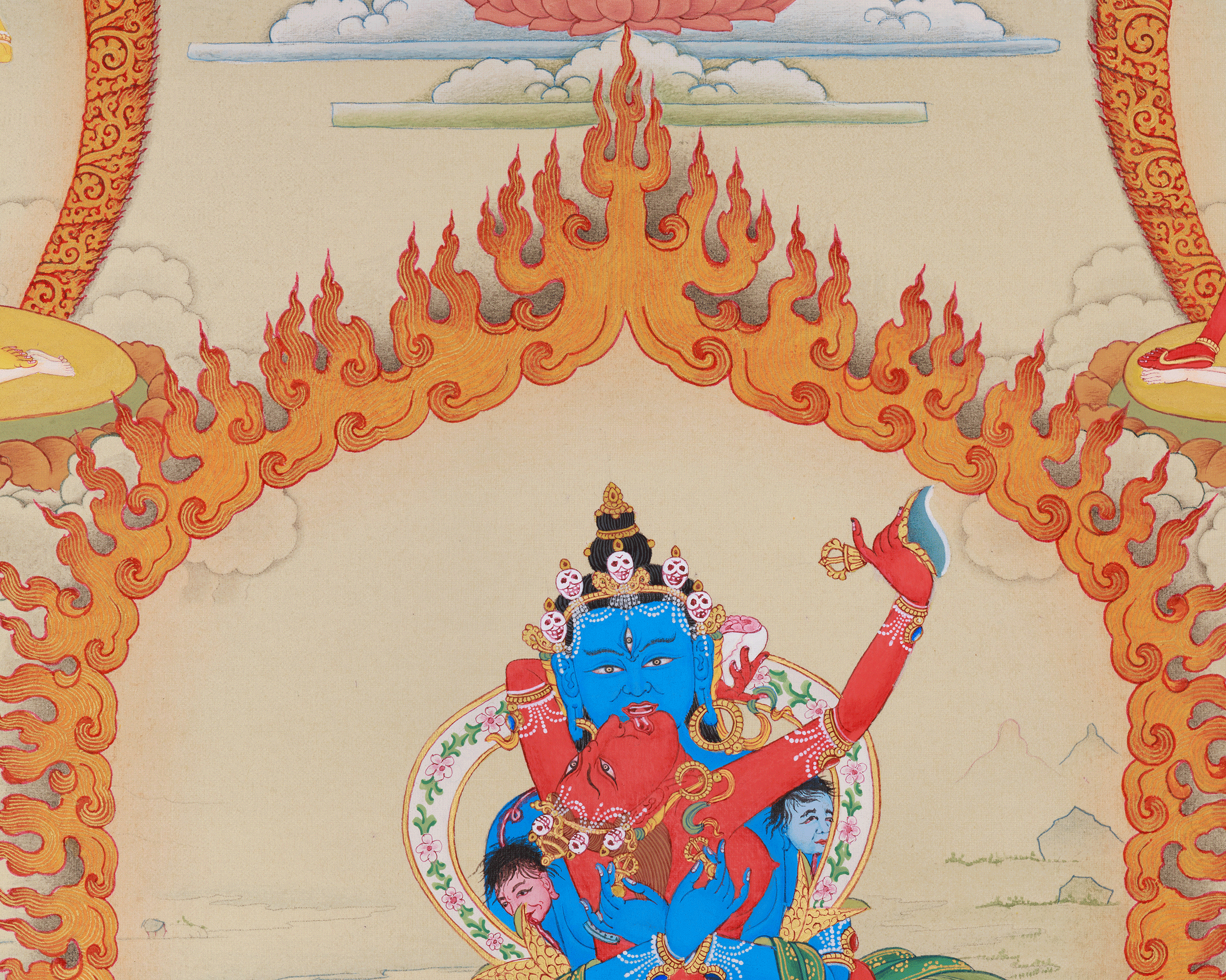 Buddhist Tantric Deity Chakrasamvara | Wheel of Supreme Bliss