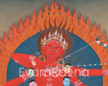 Kurukulla's Divine Presence in Thangka Art | Thangka for Empowered Living | Wall Art
