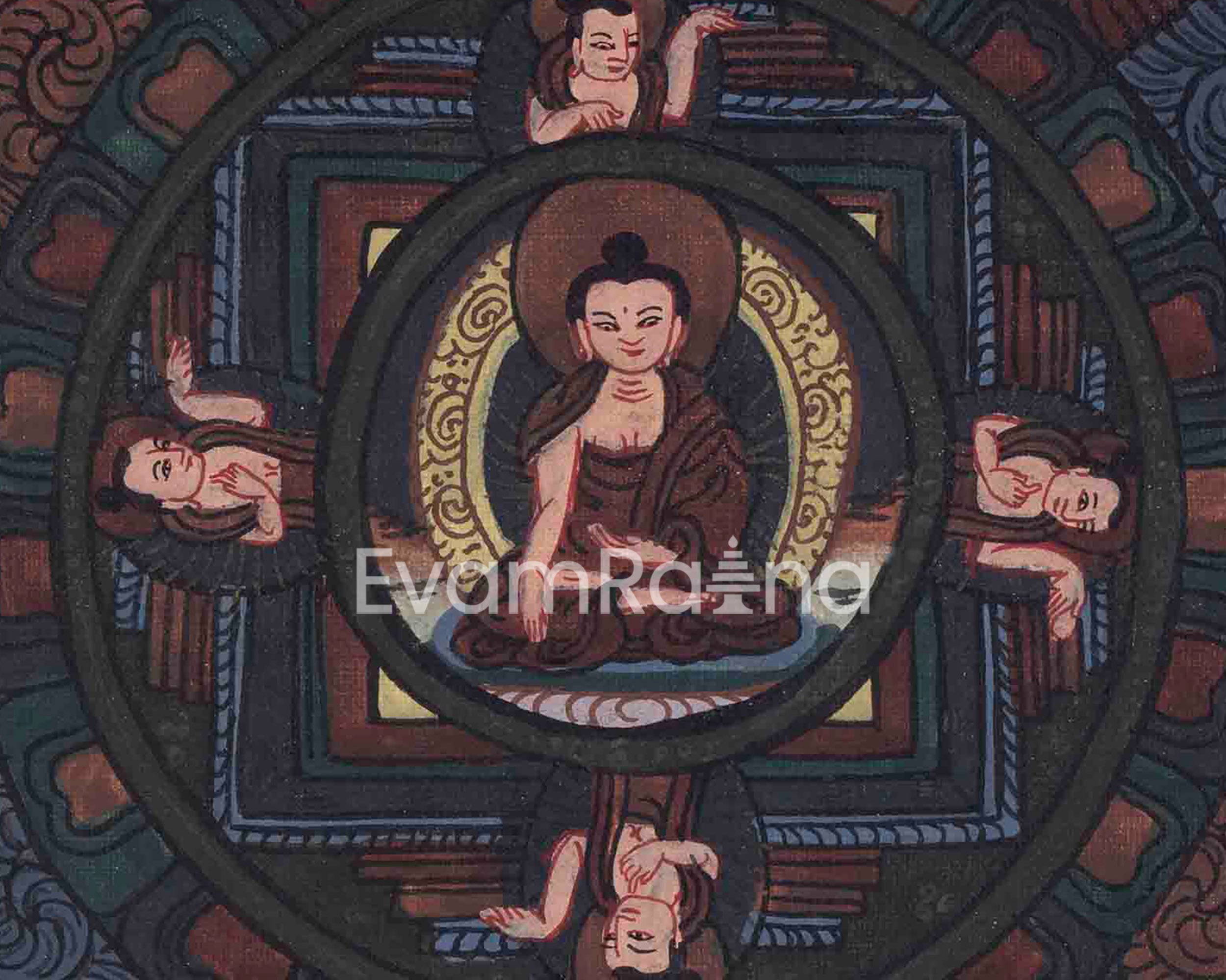 Vintage Buddha Mandala | Buddha Painting