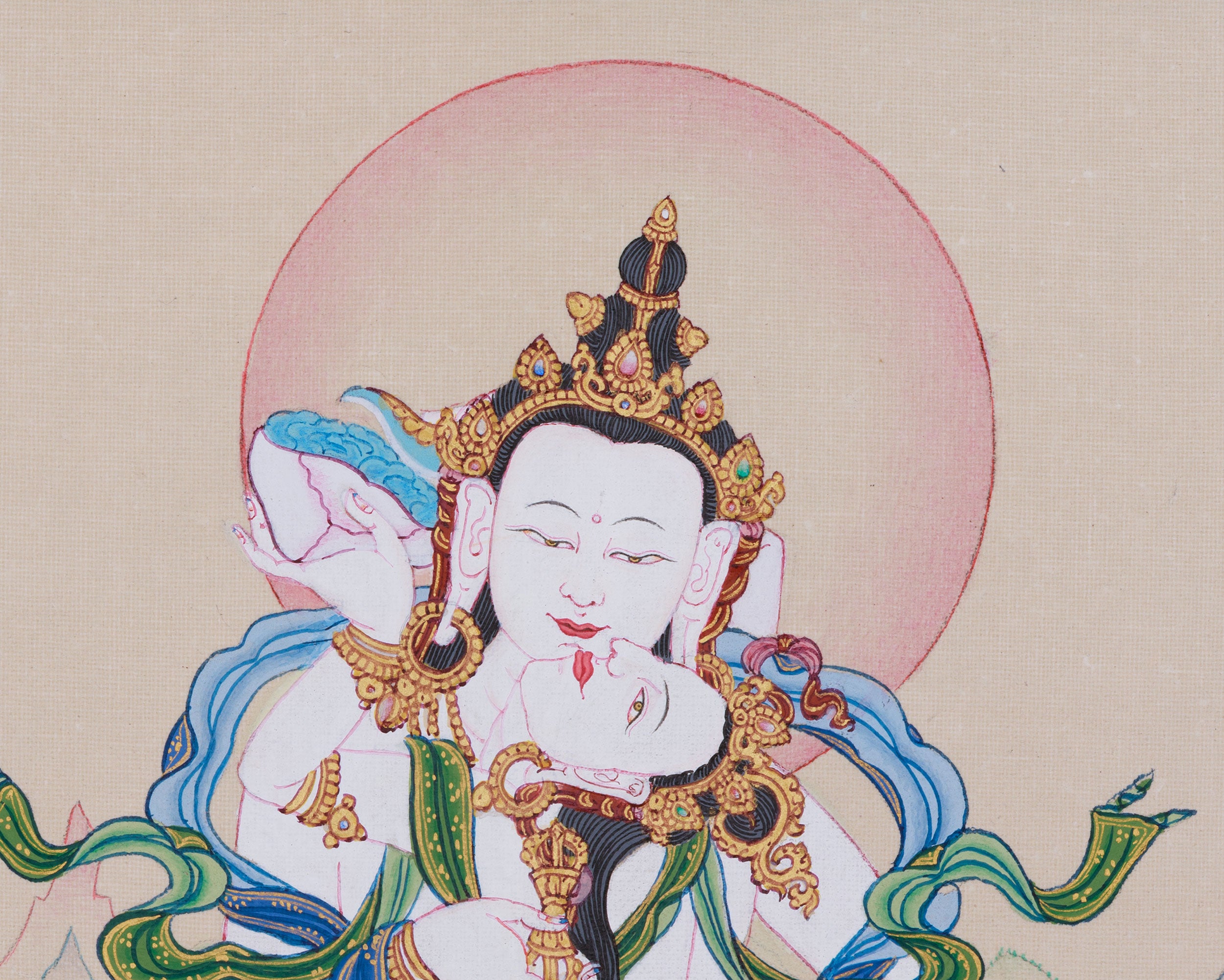 Purification Deity, Vajrasattva | Thangka for Karma Cleansing and Meditation