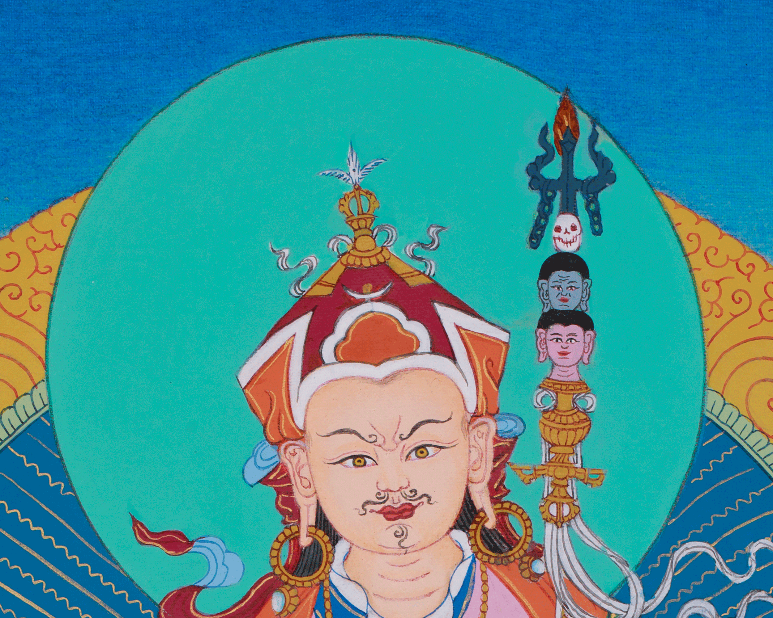 Handmade Tibetan Guru Padmasambhava | Lotus Born Master