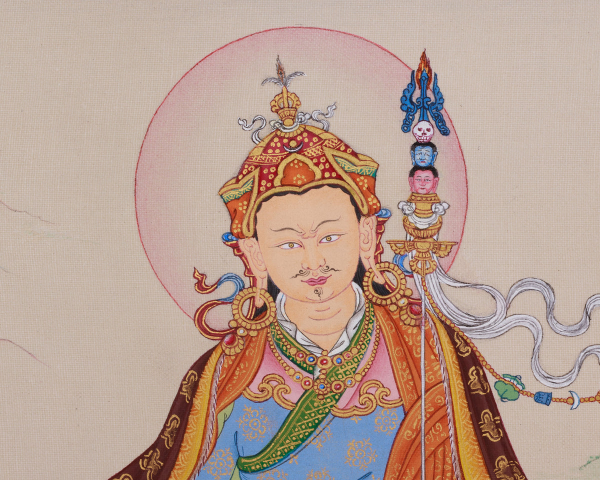 Divine Guru Rinpoche Thangka | Enlightenment Artwork