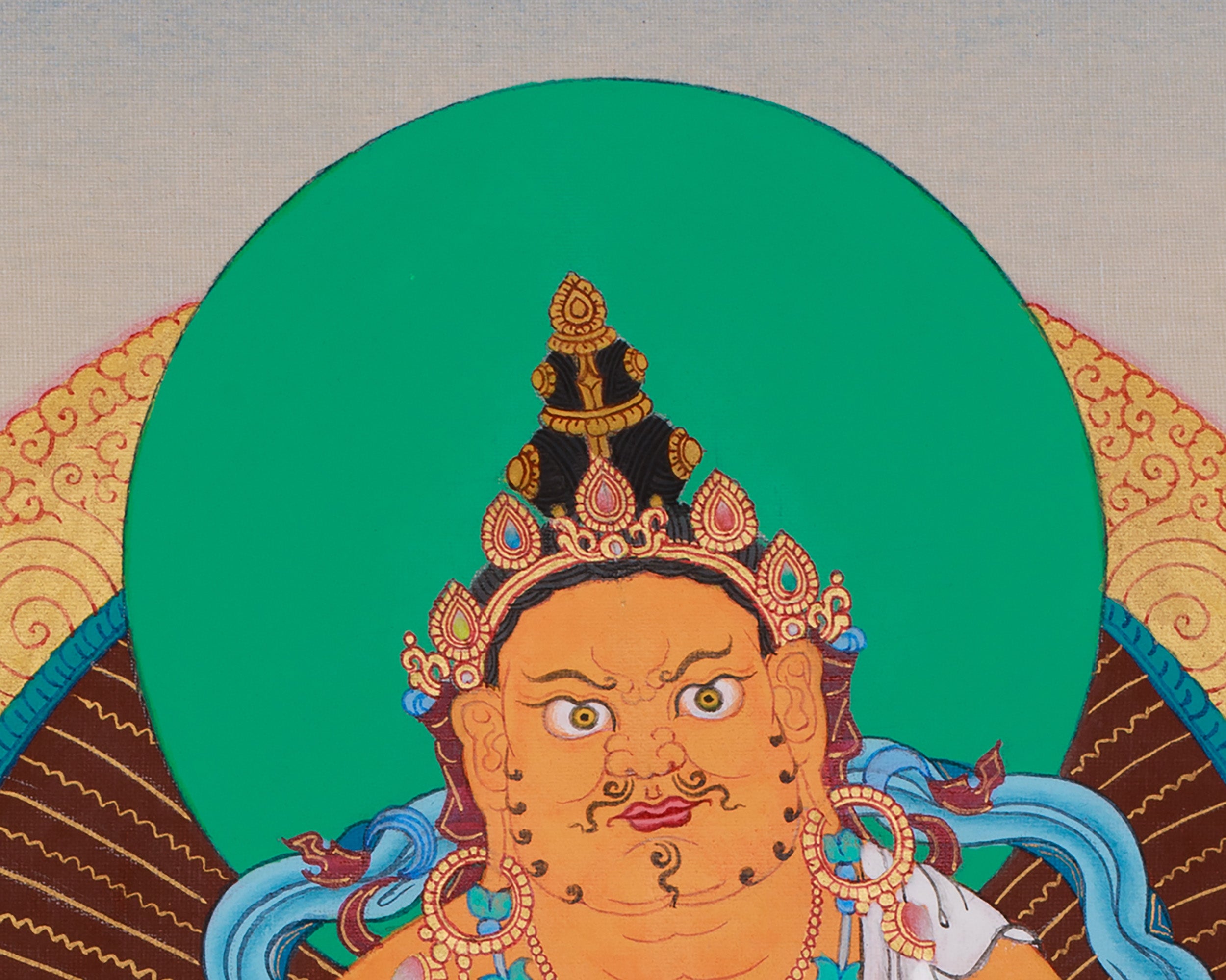 Traditional Yellow Dzambhala | The Wealth Buddha of Protection and Generosity