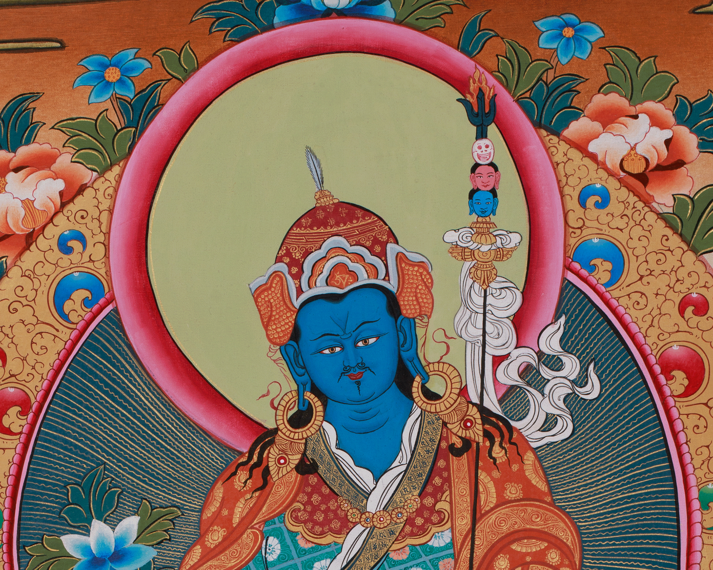 Tibetan Thangka of Guru Urgen Menla | Form of Guru Rinpoche Thangka