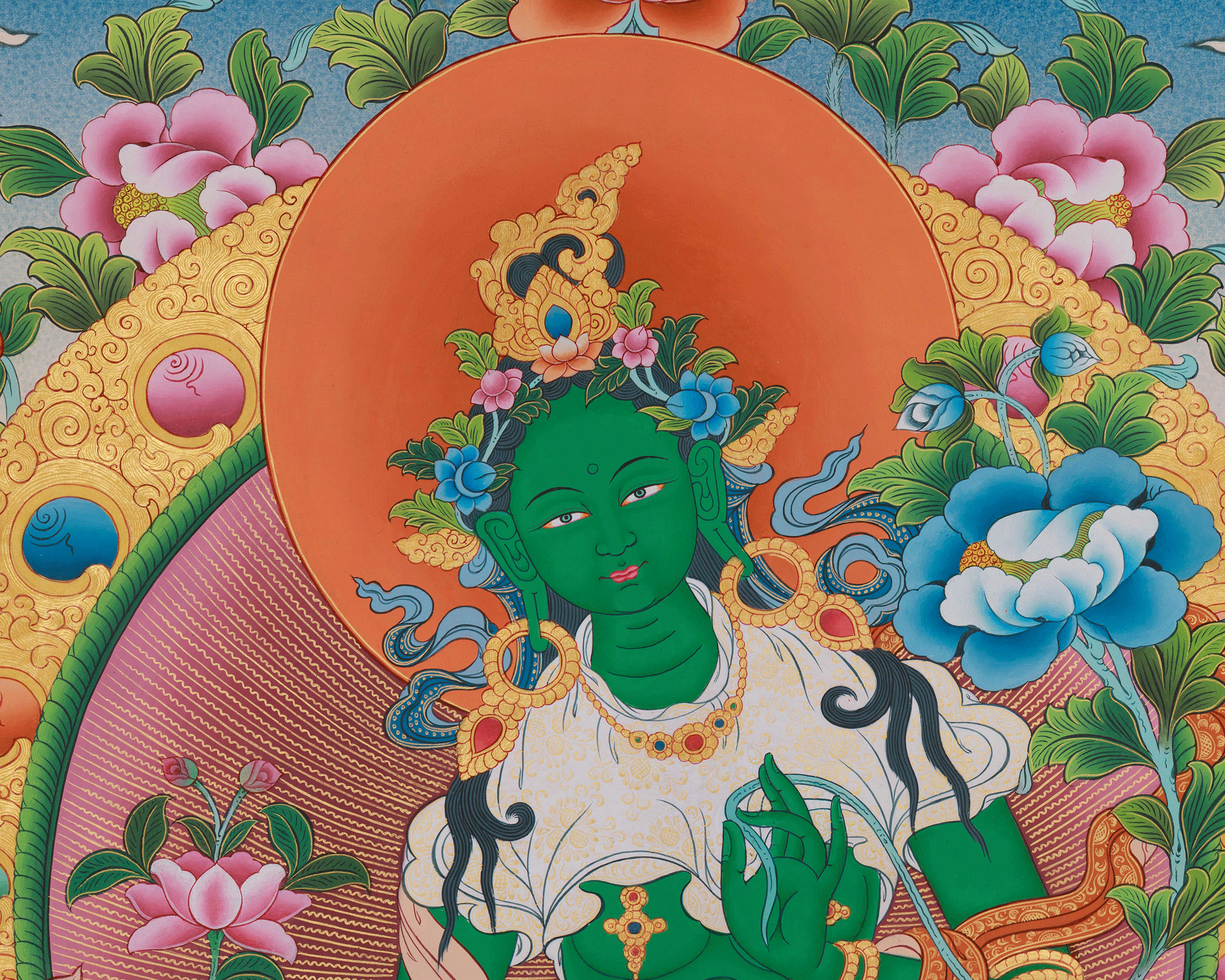 Tibetan Buddhist Green Tara Artwork | Swift Compassion