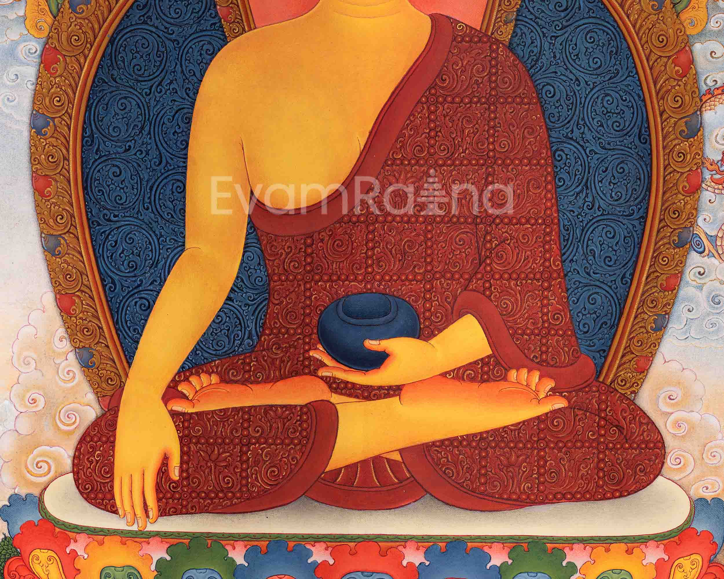 Traditional Buddha Shakyamuni Thangka | Thangka for Enlightenment