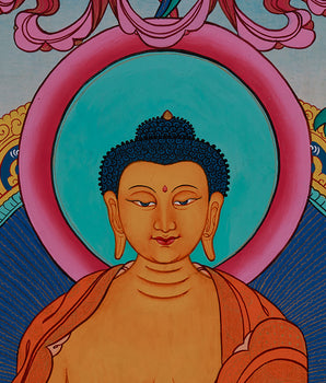 Original Shakyamuni Buddha Thangka | The Enlightened One