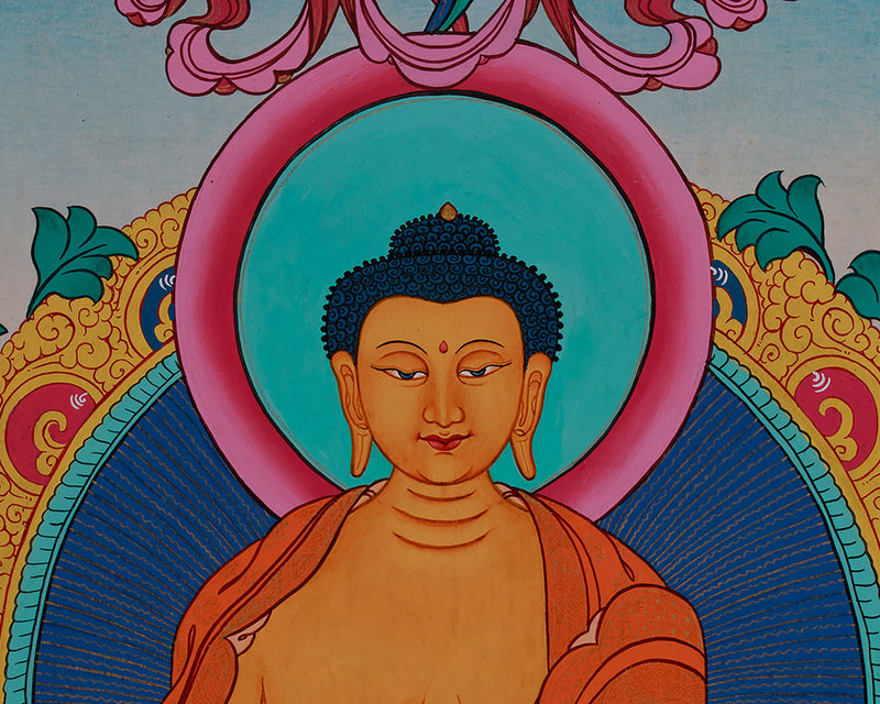 Original Shakyamuni Buddha Thangka | The Enlightened One