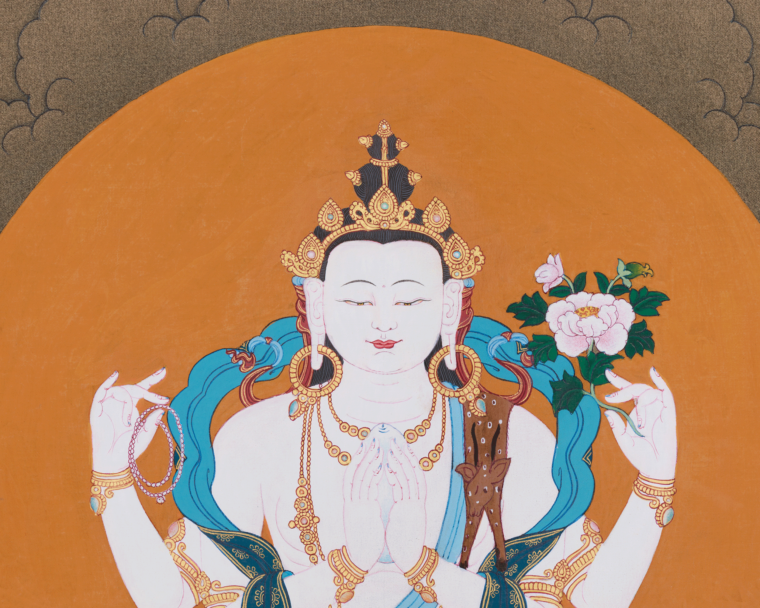 Traditional Artwork of Chenrezig | The Compassionate Bodhisattva of Mercy and Protection