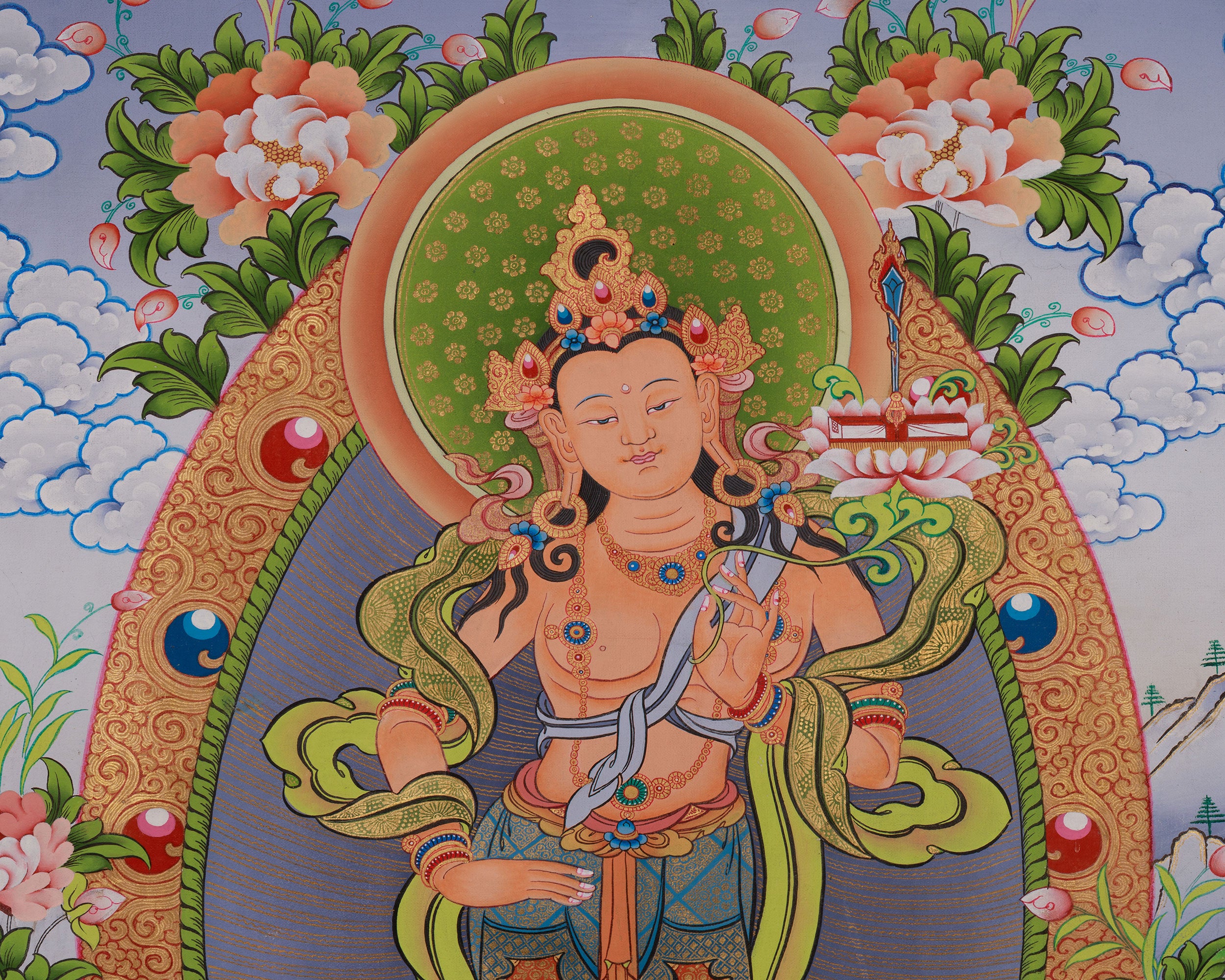 Standing Manjushri Art | The Gentle Glory | Wisdom and Knowledge Deity