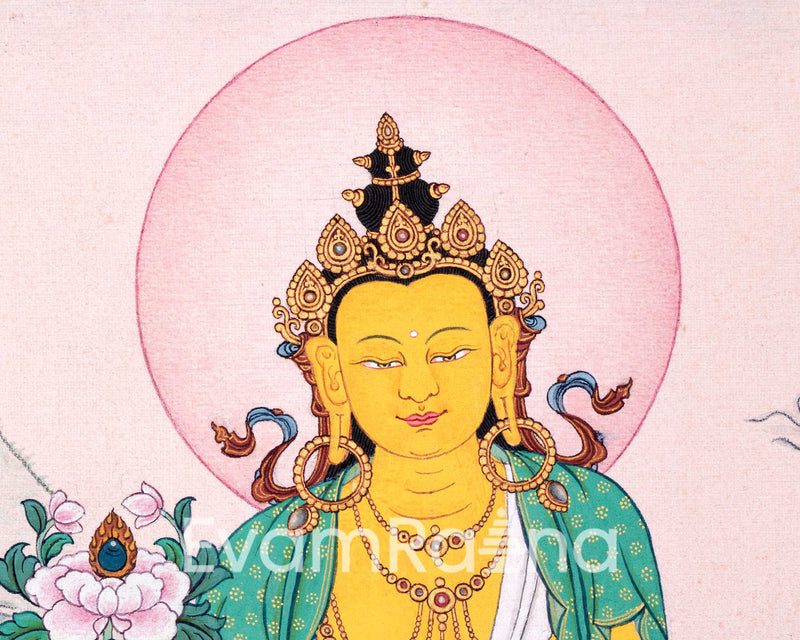 Kshitigarbha: Bodhisattva of Earth Thangka