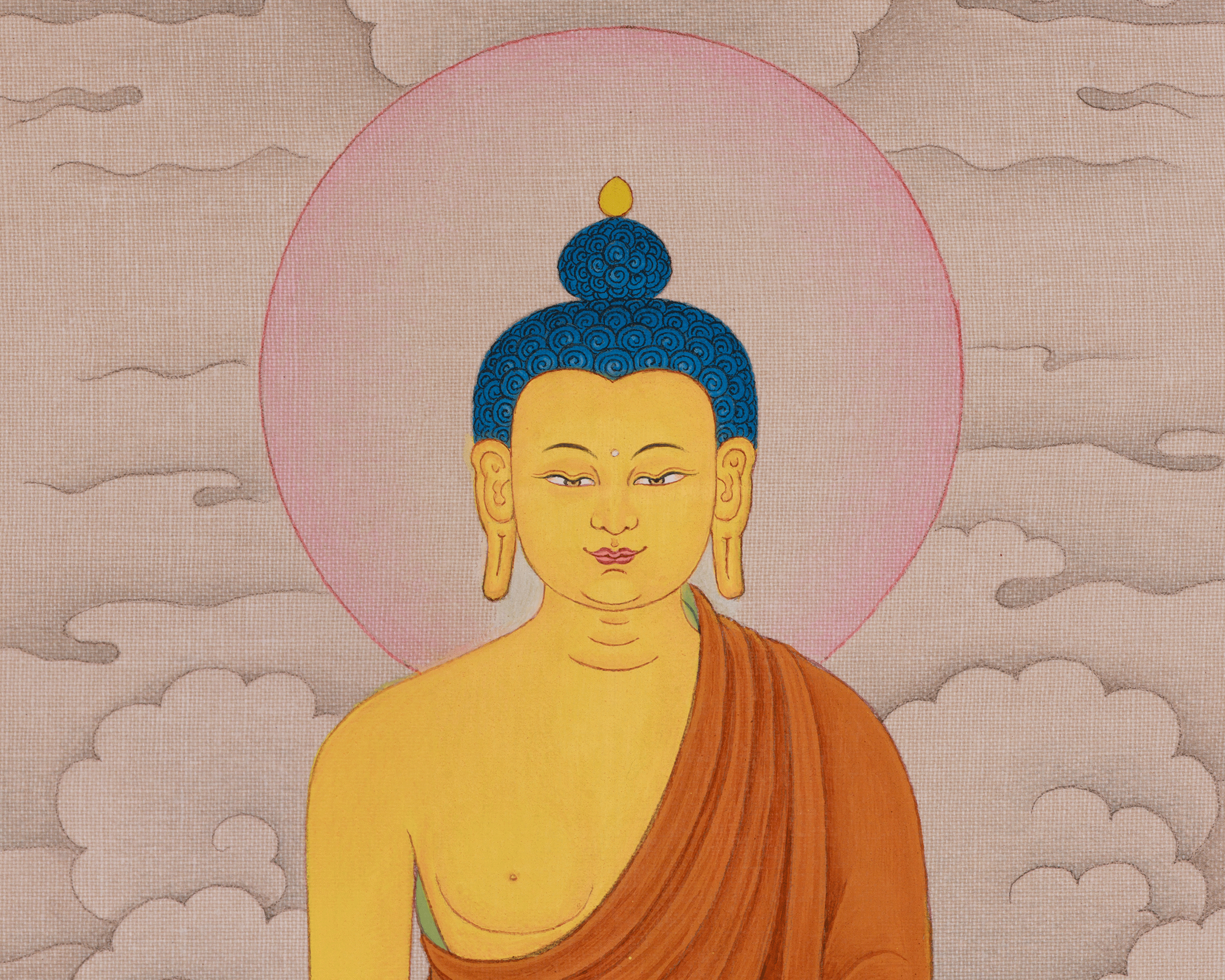 Dharma Teacher Shakyamuni Buddha Thangka | Buddha of Enlightenment