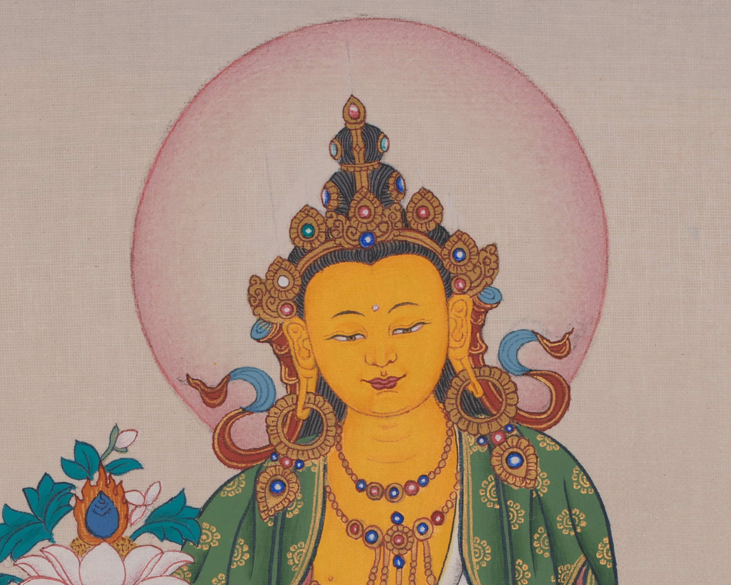 Ksitigarbha Bodhisattva Thangka | Revered Bodhisattva In Mahāyāna Buddhism