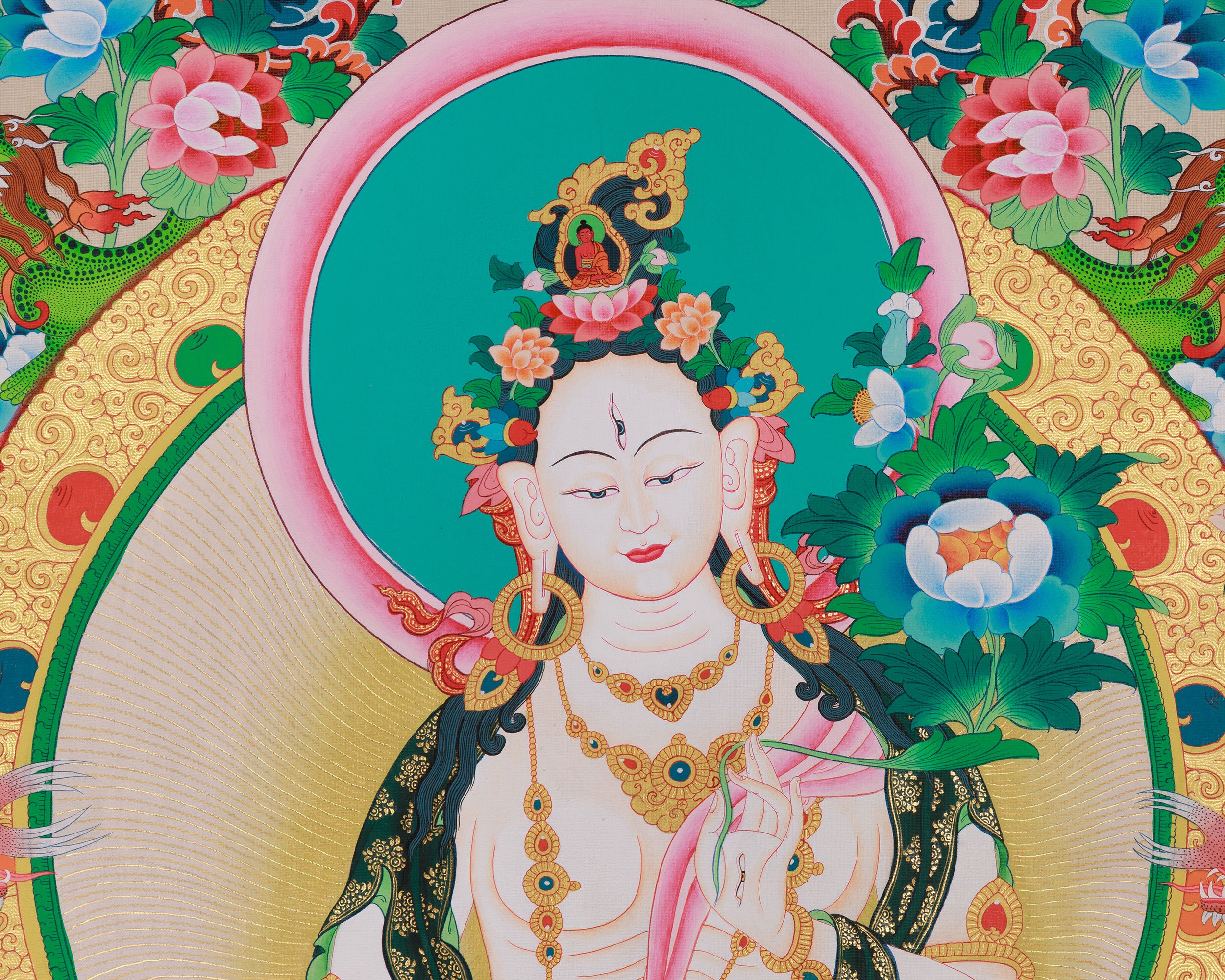 Buddhist Sita Tara Thangka | Revered Female Buddha and Bodhisattva In Tibetan Buddhism