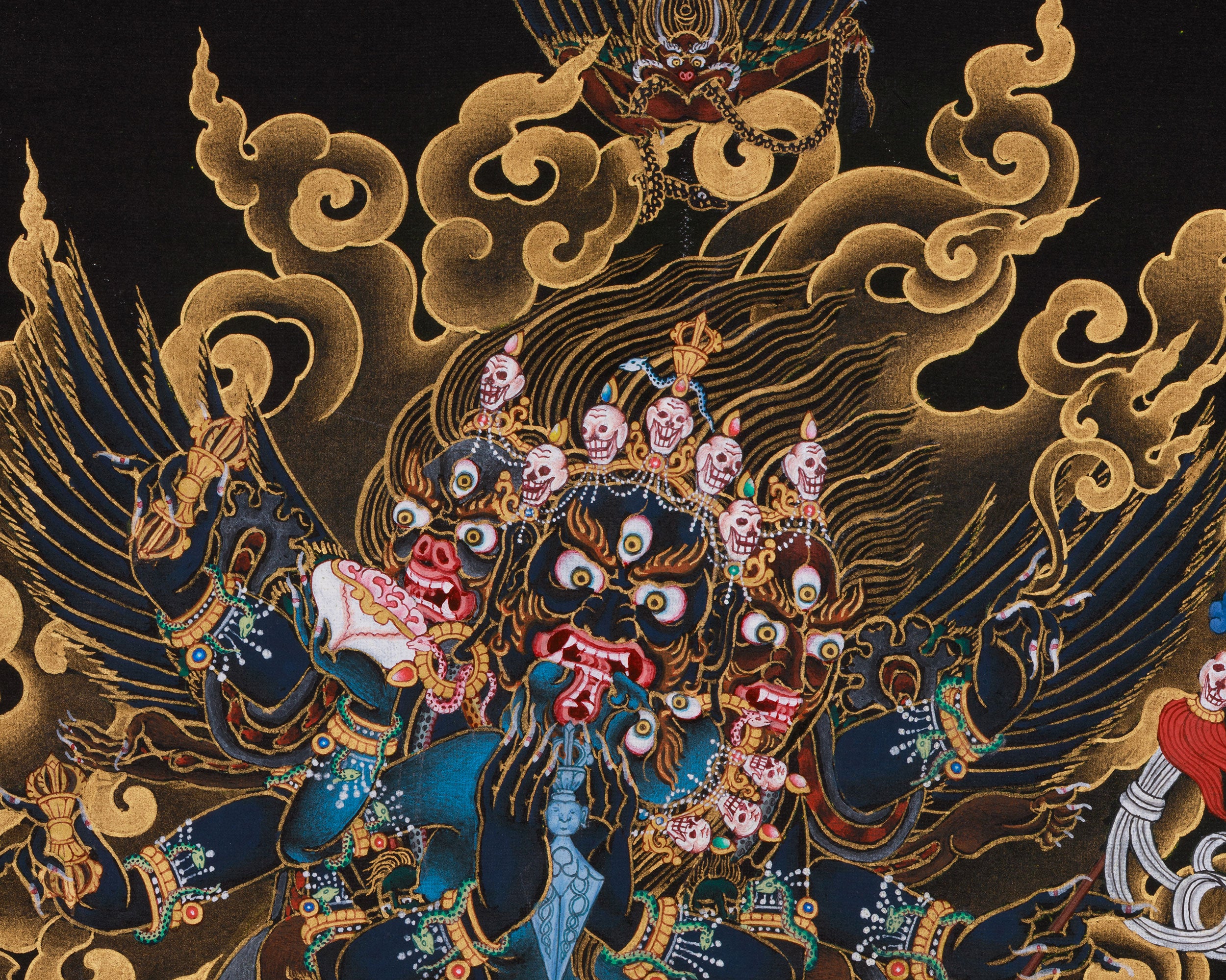 Vajrakilaya with Consort Painting | Wrathful Protector Deity