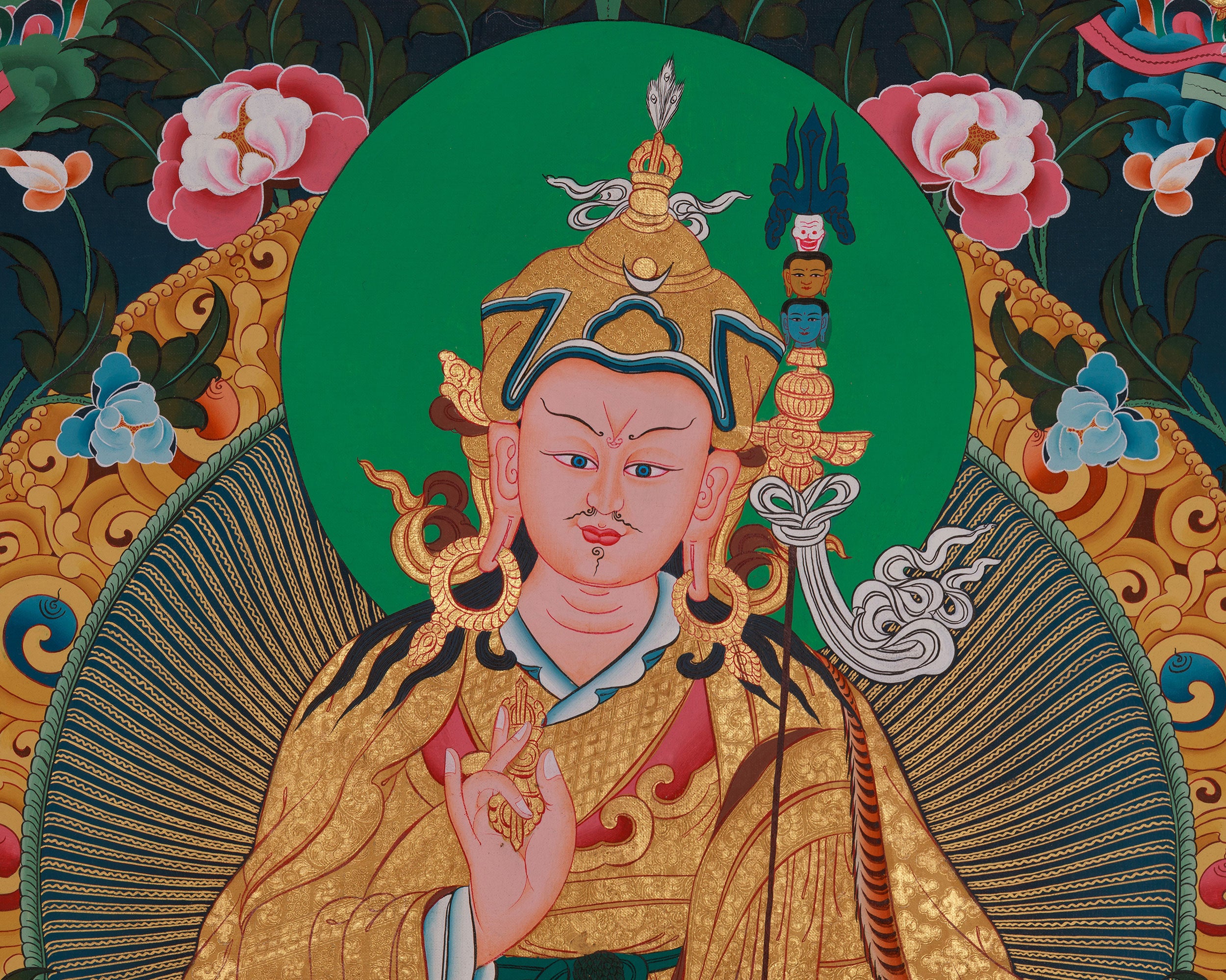 Tibetan deity Guru Rinpoche Thangka | Padmasambhava Thangka