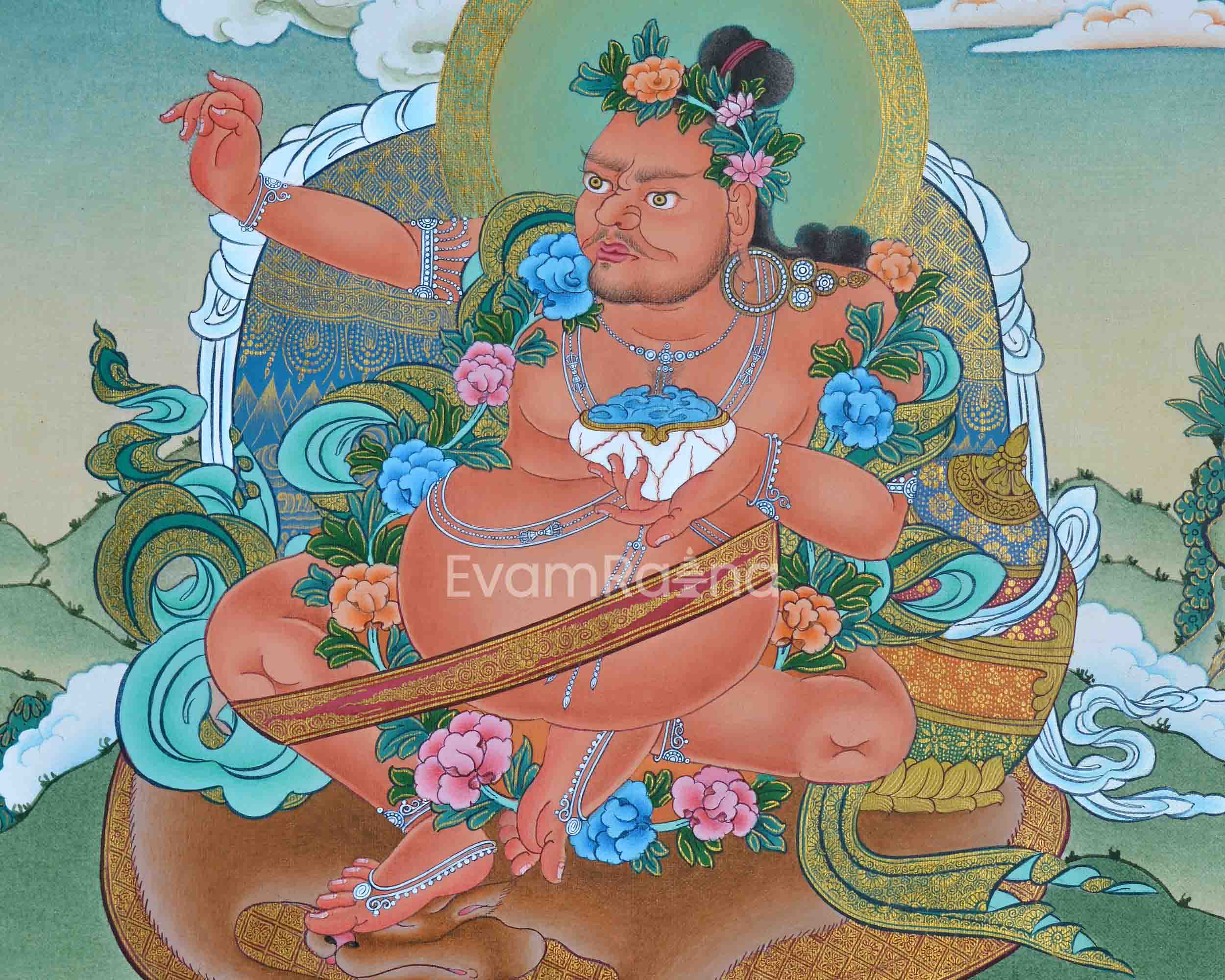 Mahasiddha Virupa Thangka | Tibetan Buddhist Master