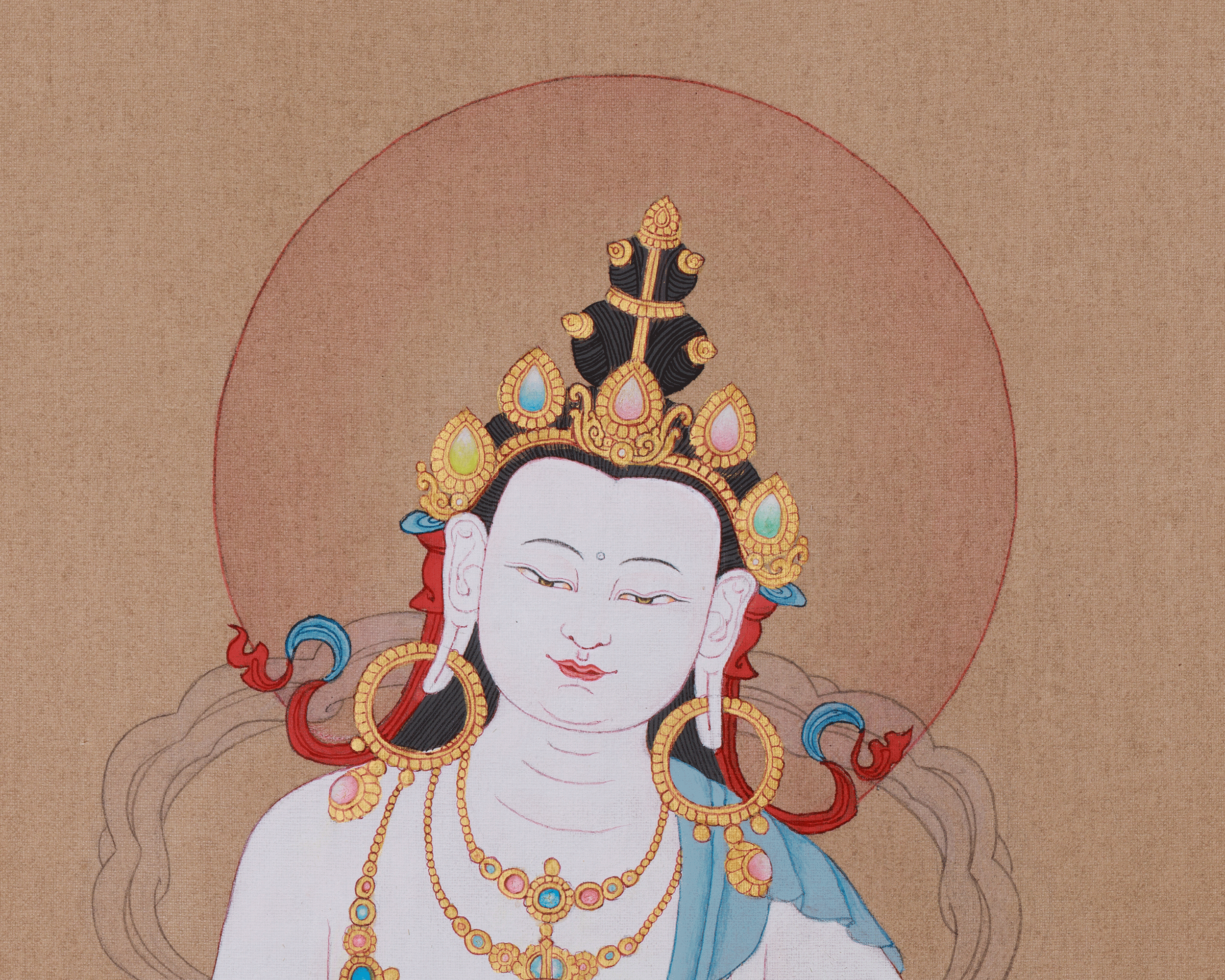 Vajrasattva Purity Deity | Karma Cleansing Ritual Art