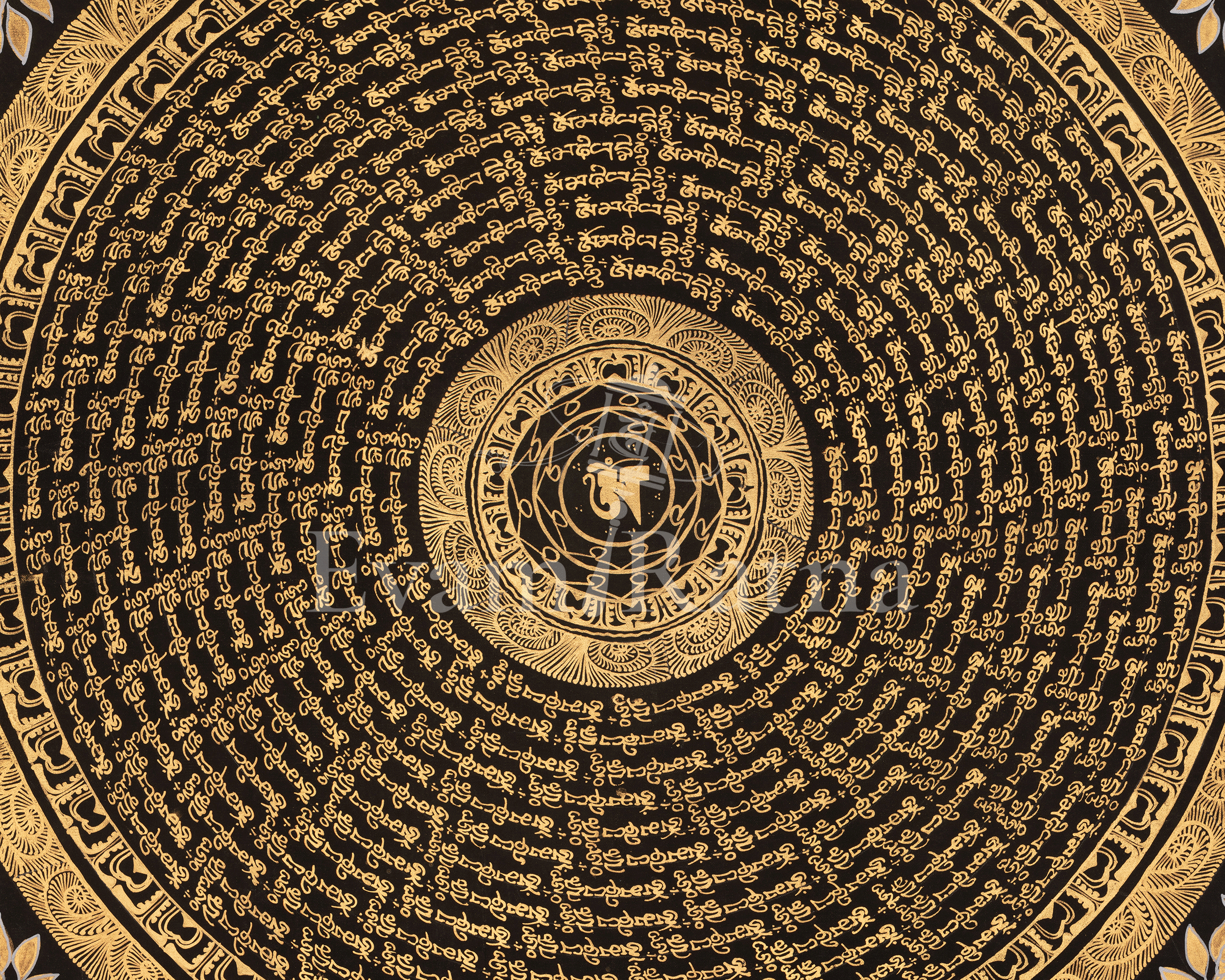 Mantra Mandala Buddhist Art | The Union of Sacred Sound | Enlightened Universe