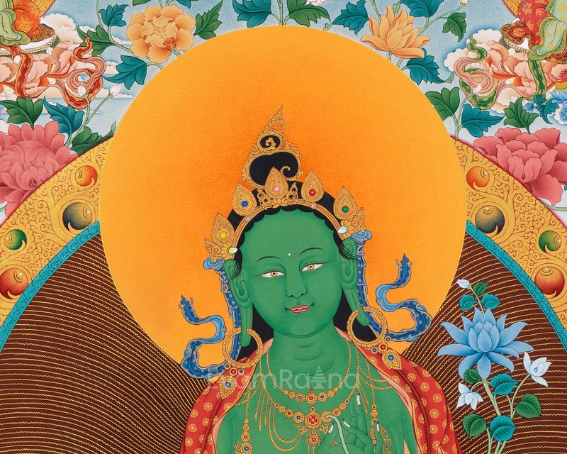 21 Tara | Tibetan Thangka Print | Orgyen Chokgyur Dechen Lingpa Tradition