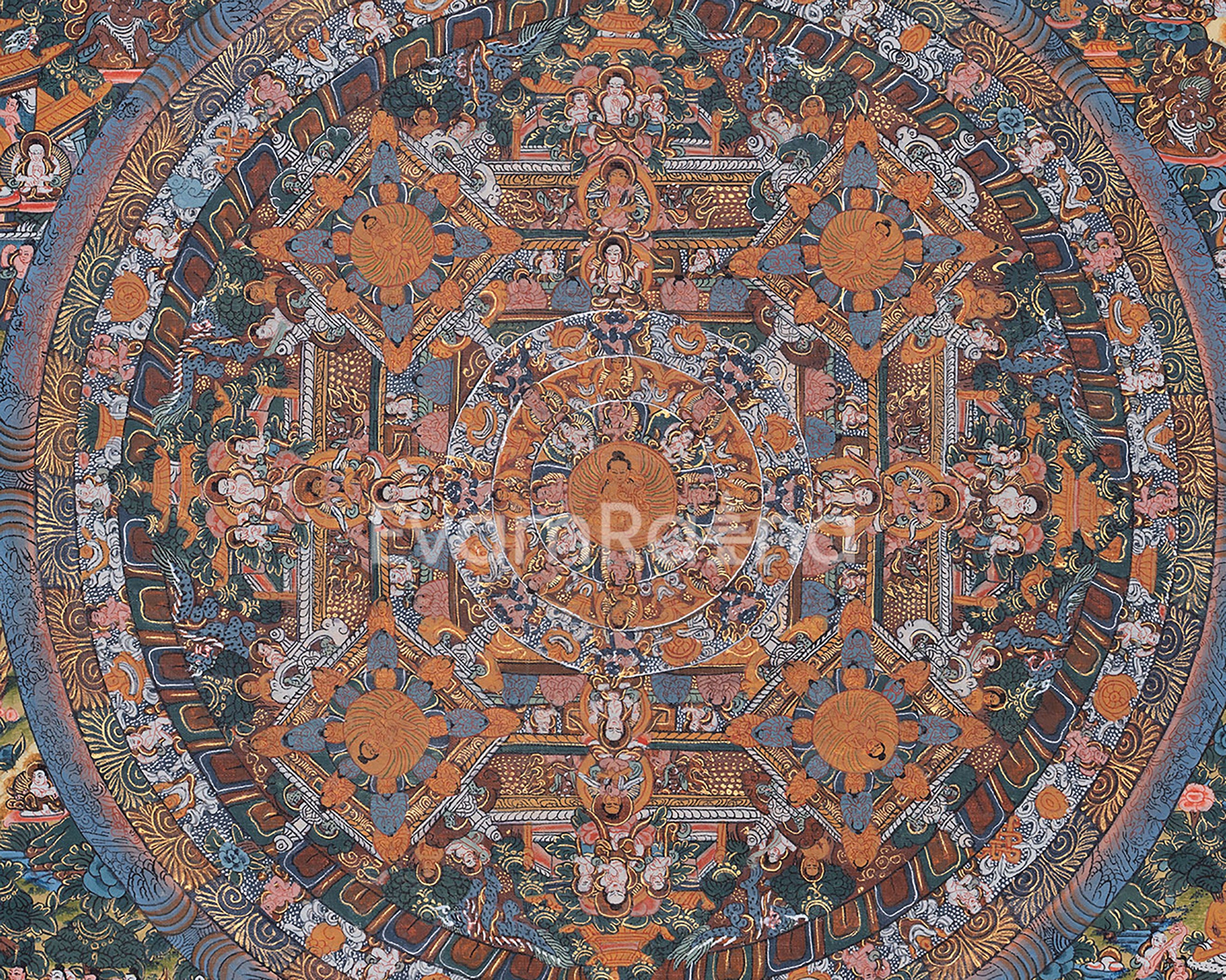 Traditional Buddha Mandala Artwork | For Deep Meditation and Focus