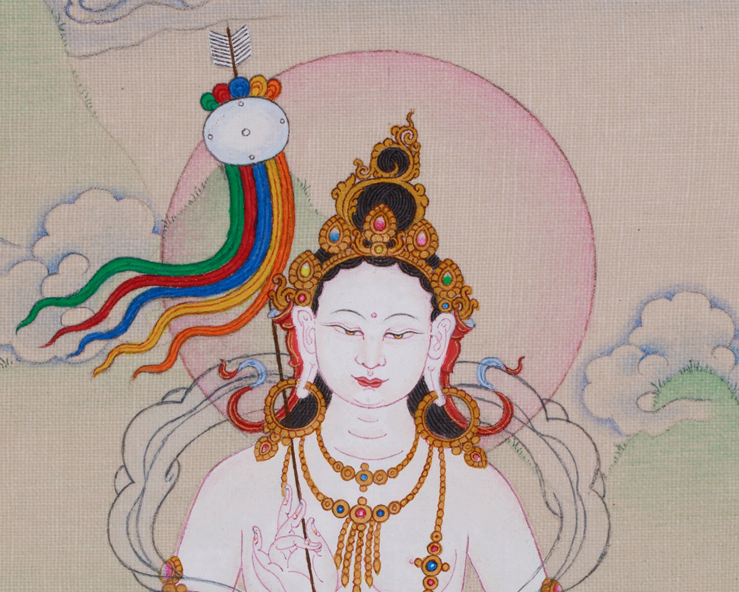 Dakini Mandarva Painting | Protector of Tantric Practices | Yogini of Enlightenment