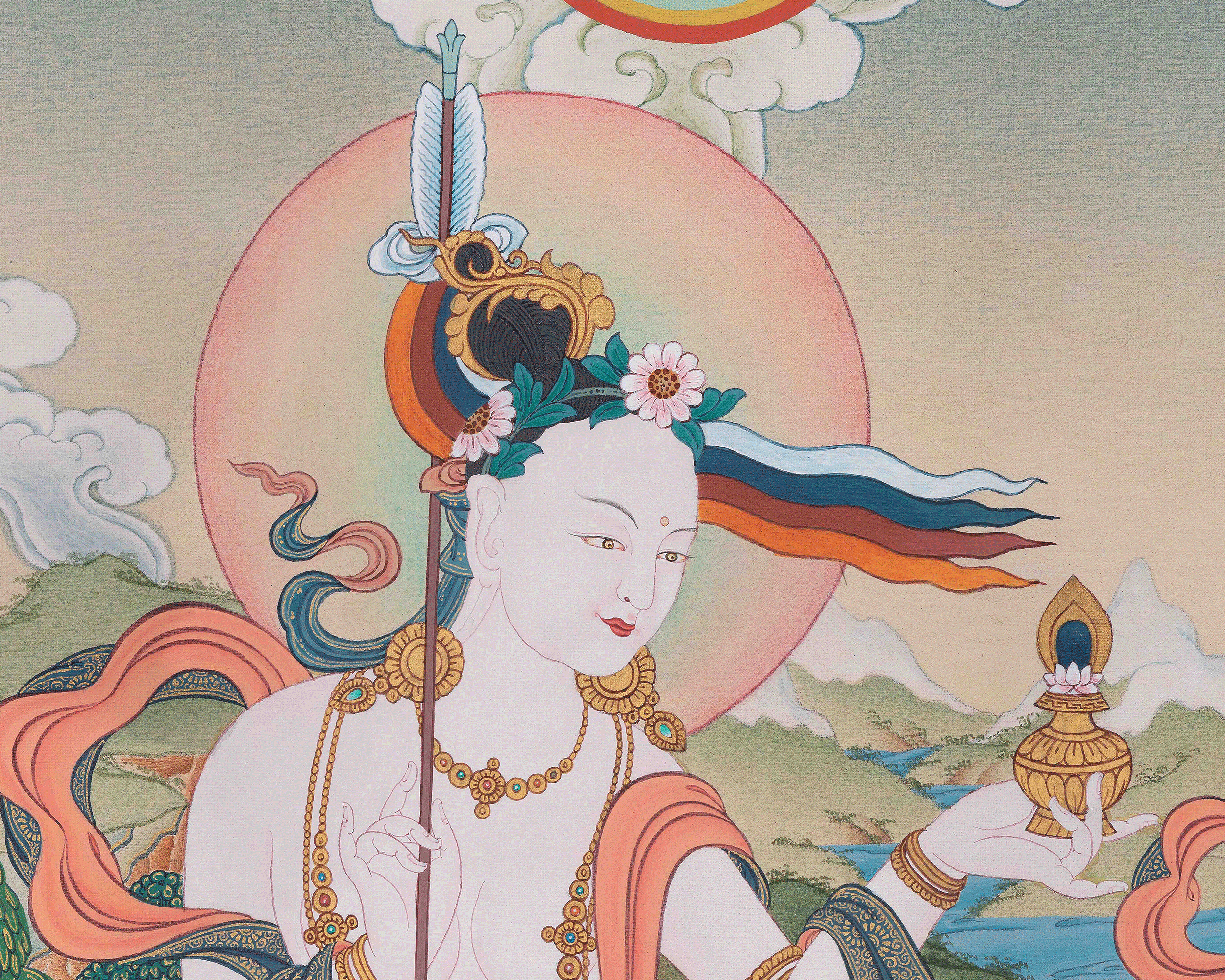 Mandarva Thangka Print | Wisdom Dakini | Digital Print