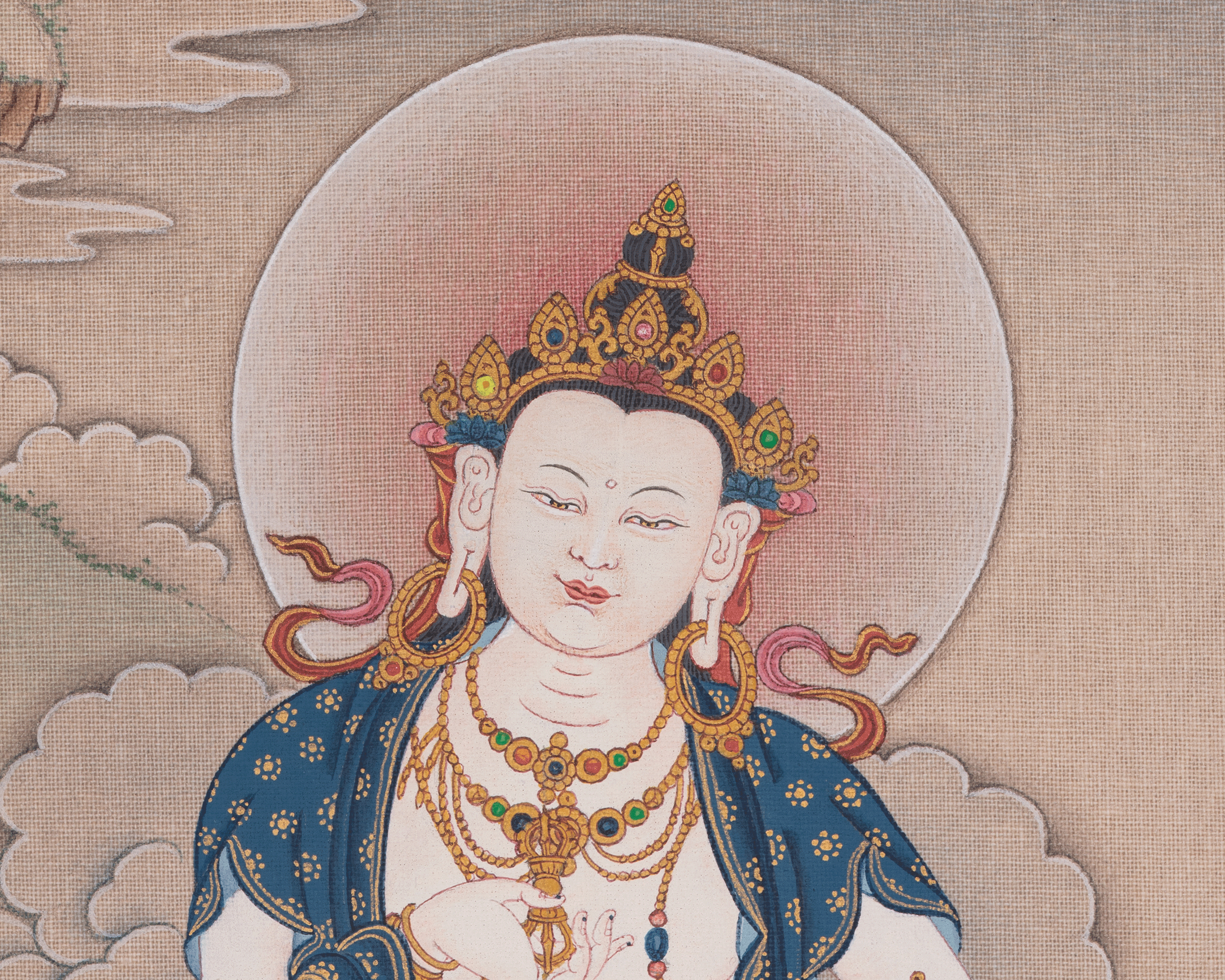 Vajrasattva Purification Art | Wisdom Deity | Spiritual Artwork