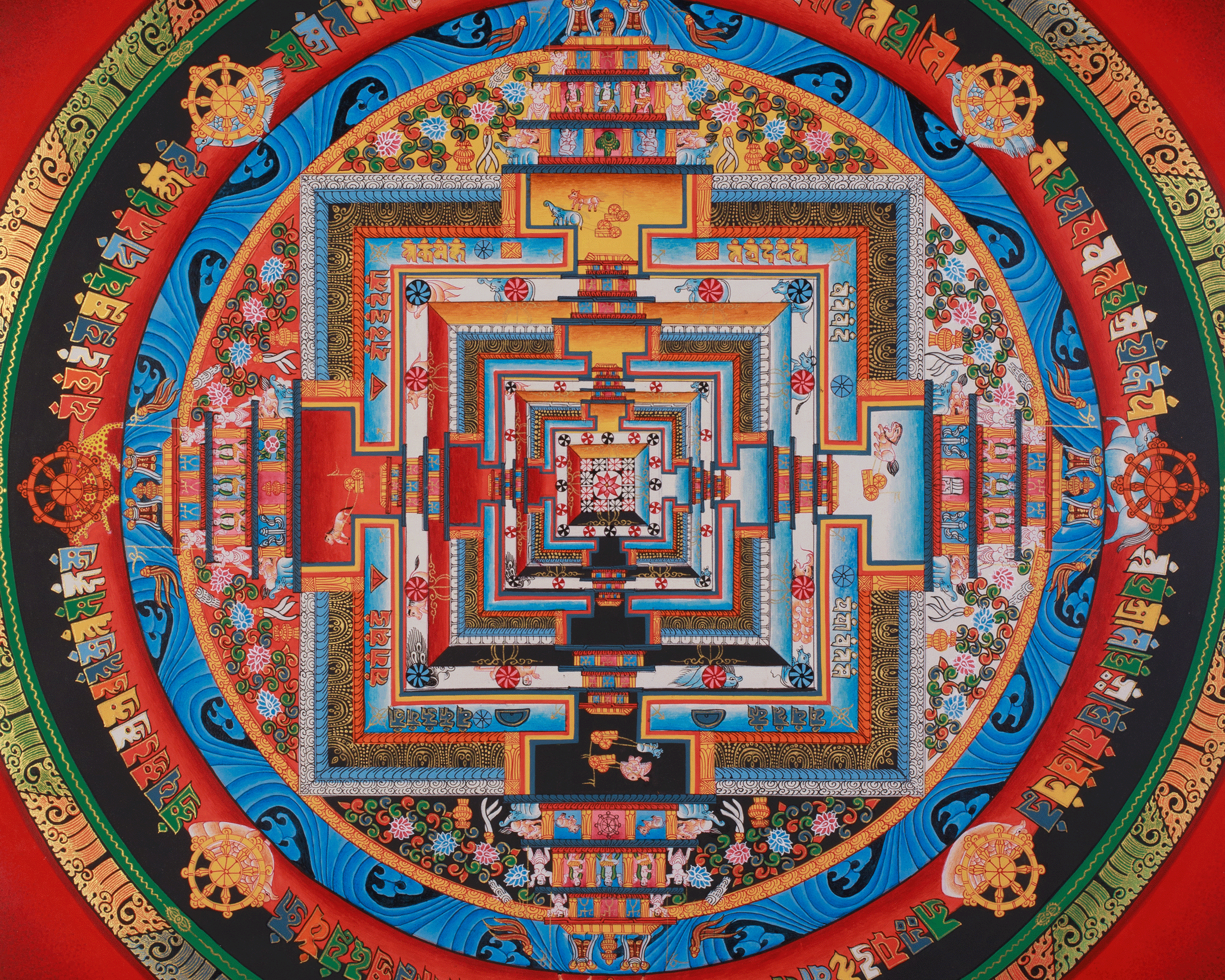 Sacred Kalachakra Mandala Artwork | Harmony, Protection, and Inner Awakening