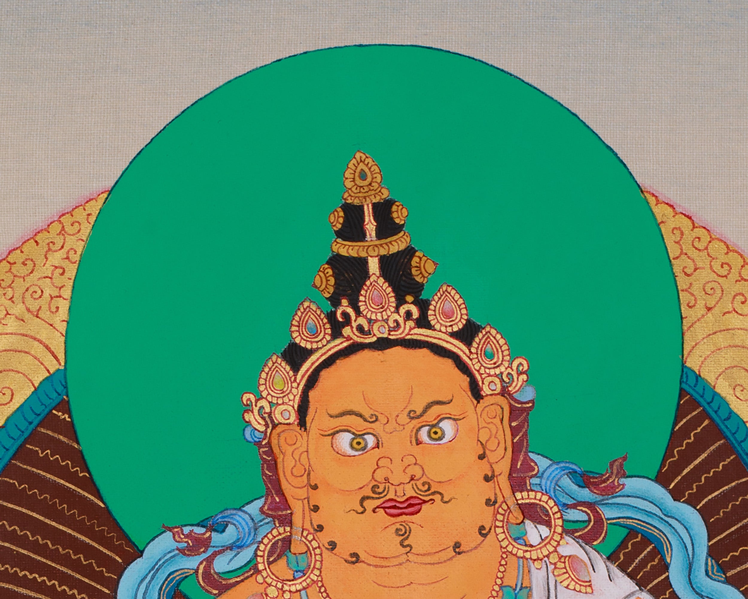 Thangka of Dzambhala | The Buddha of Wealth, Prosperity, and Abundance
