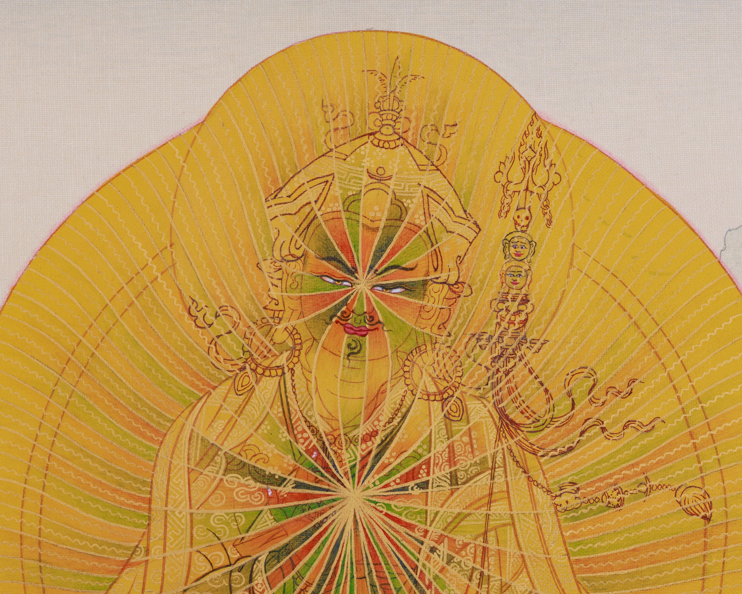 33cm Himalayan Guru Rinpoche Painting | The Lotus Born Master