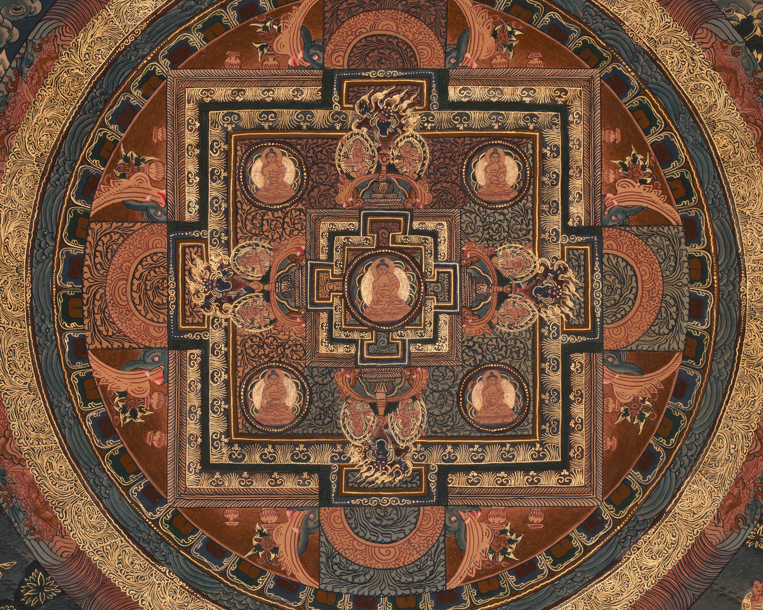 Sacred Buddha Mandala Artwork | Symbol of Enlightenment & Cosmic Balance