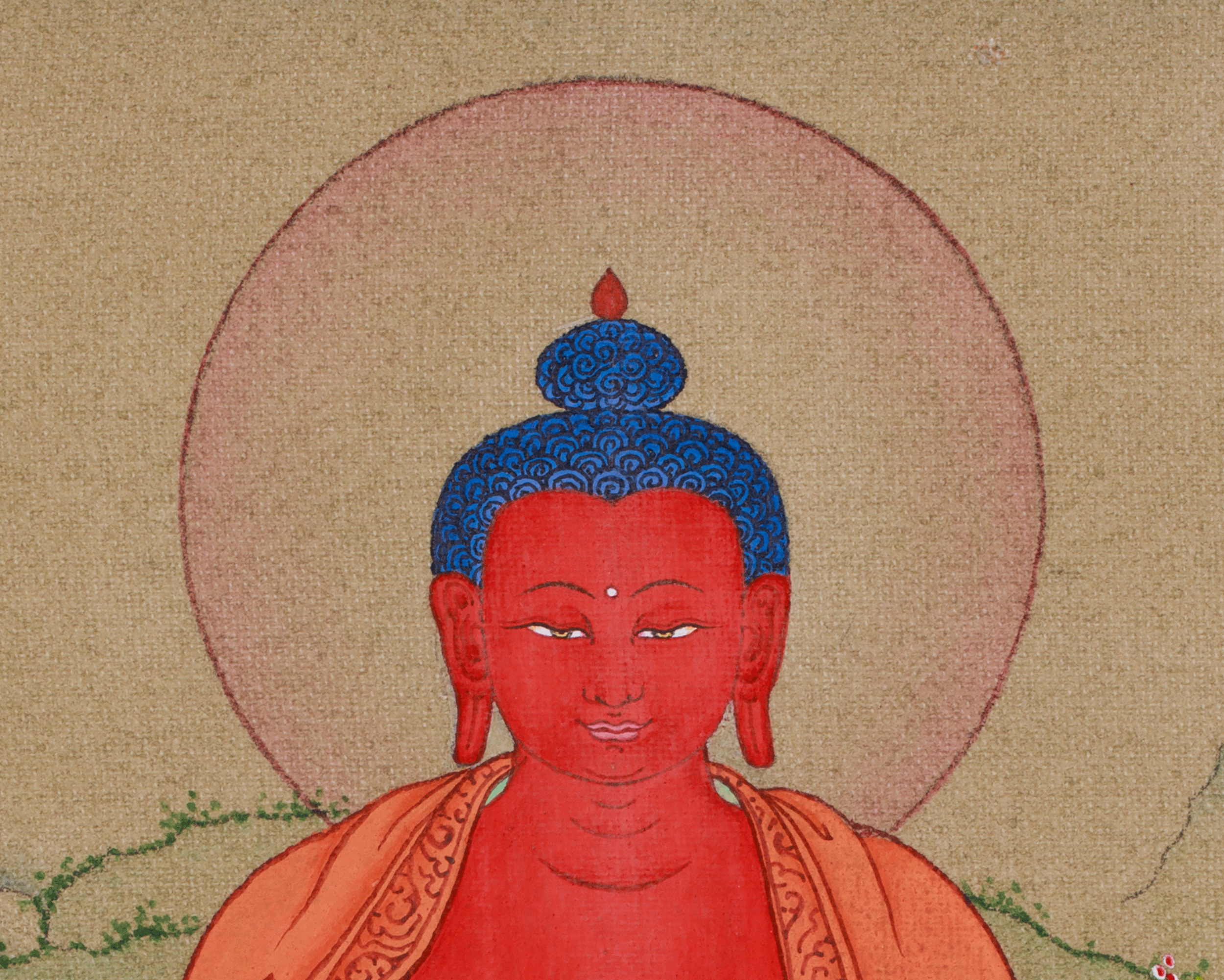 Himalayan Amitabha Buddha Thangka | Buddha of Infinite Light
