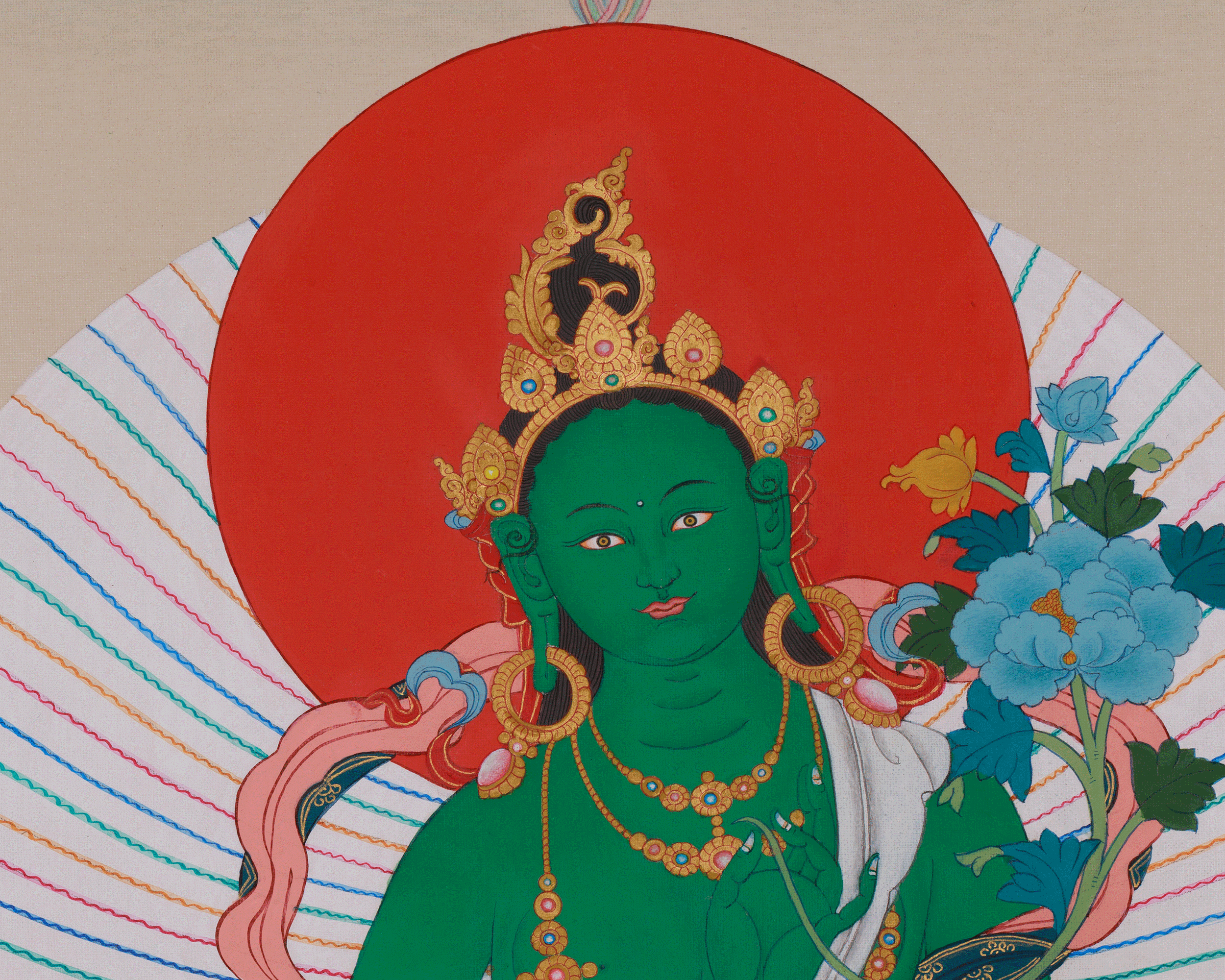 Green Tara Devotional Art | Swift Compassion and Blessings