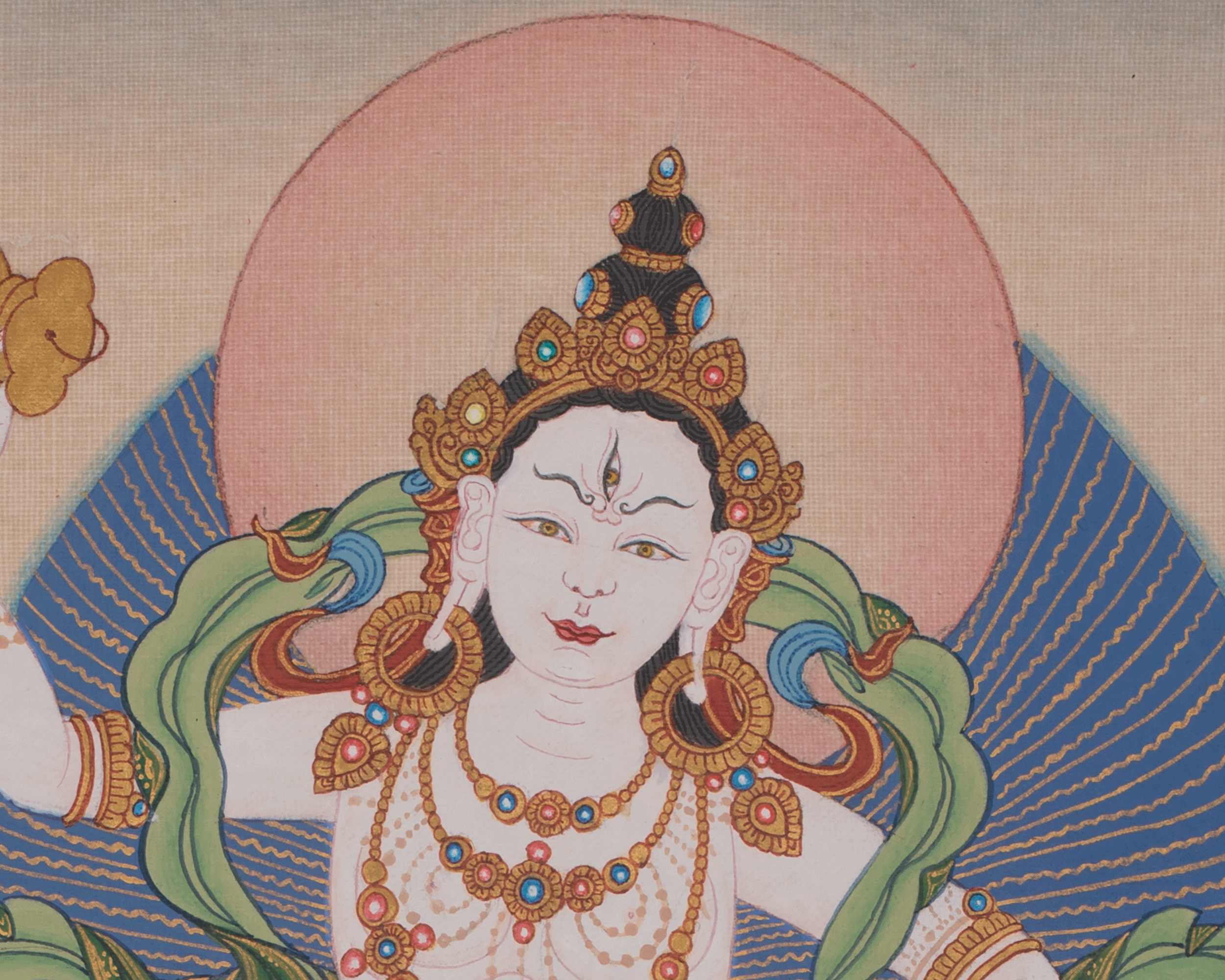 Tibetan Machig Labdron Art | Sacred Chöd Lineage Buddhist Painting of Wisdom and Liberation