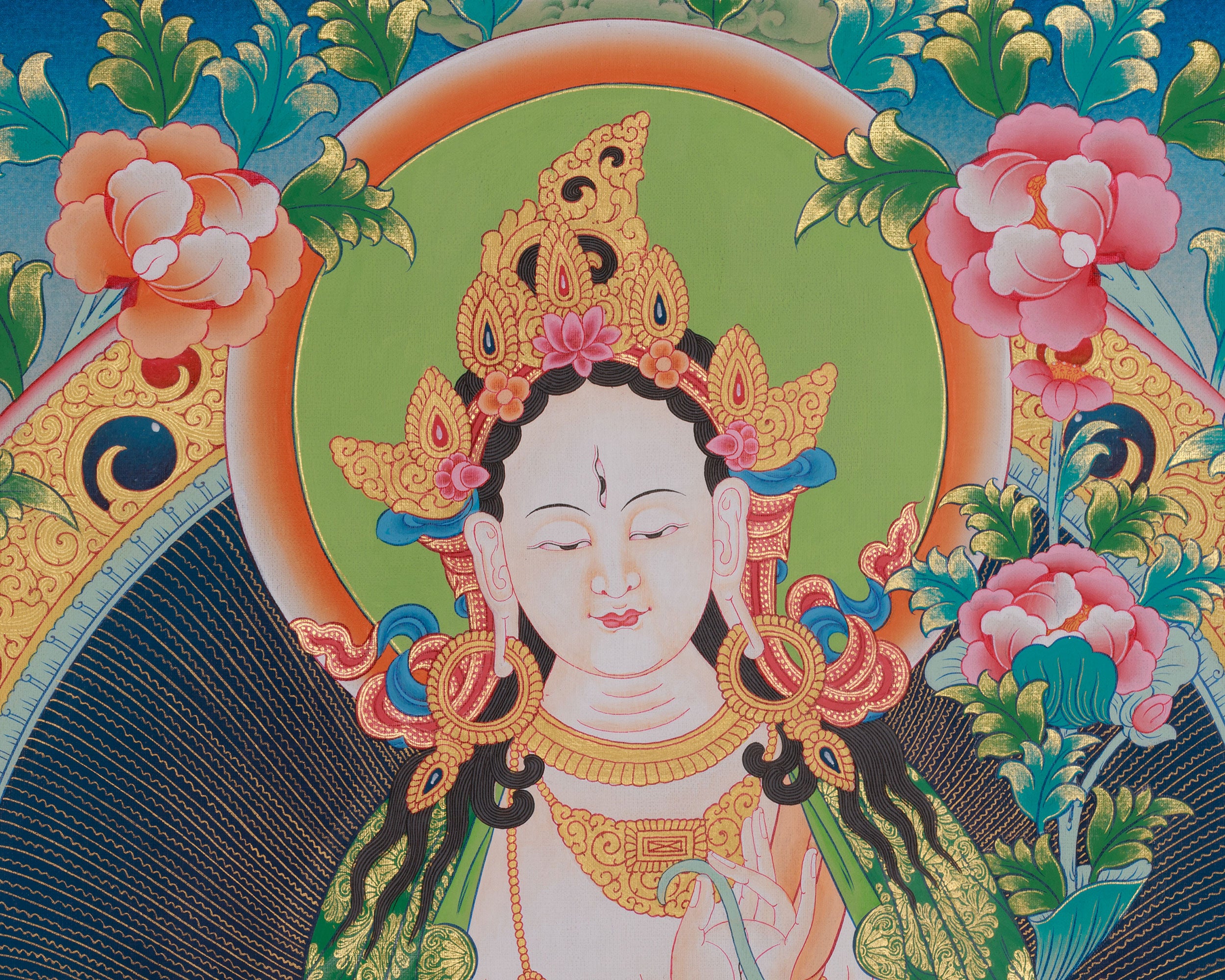 Goddess White Tara Art | Healing and Longevity Deity | Sita Tara