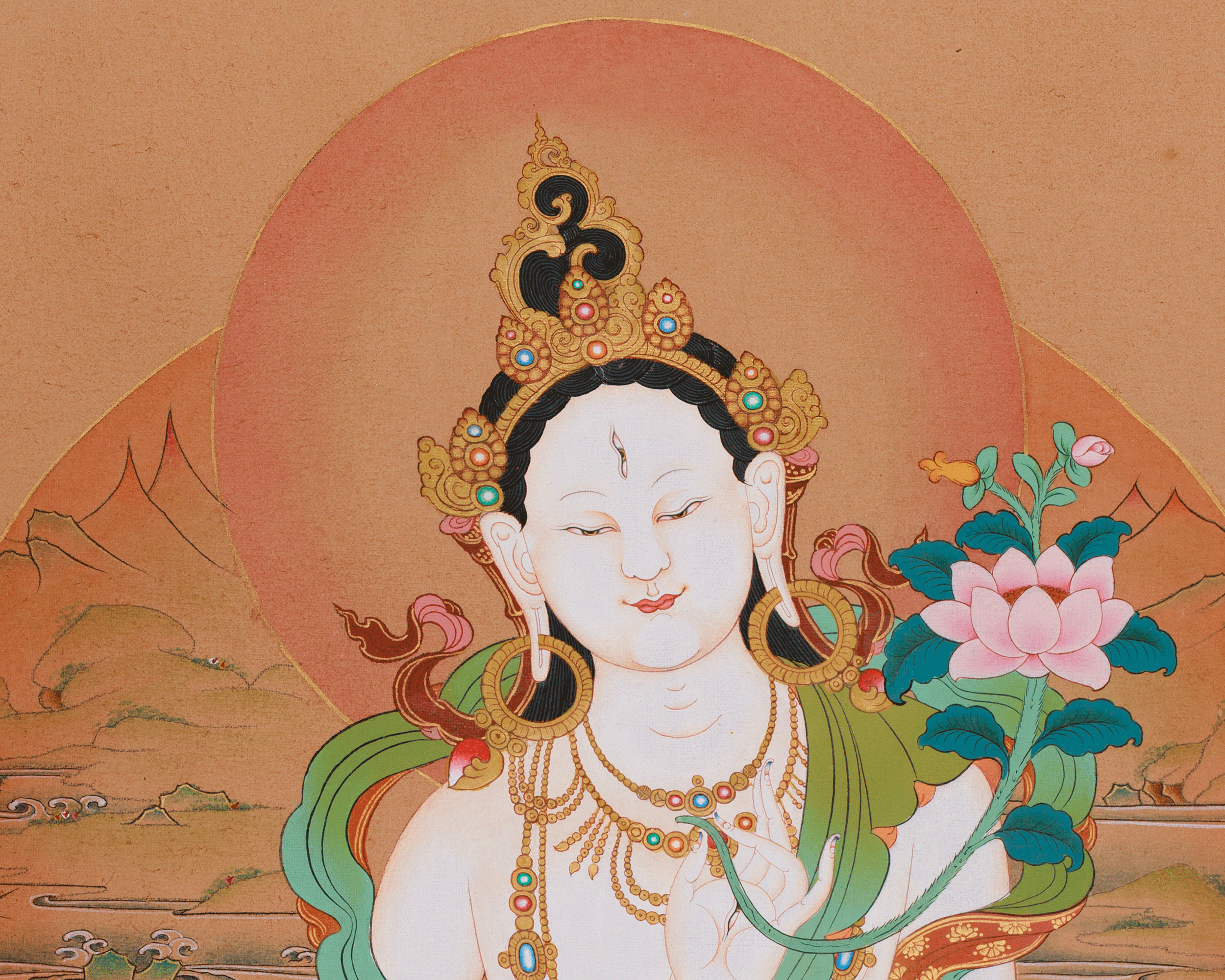White Tara Compassion Artwork | Sita Tara | Long Life Deity