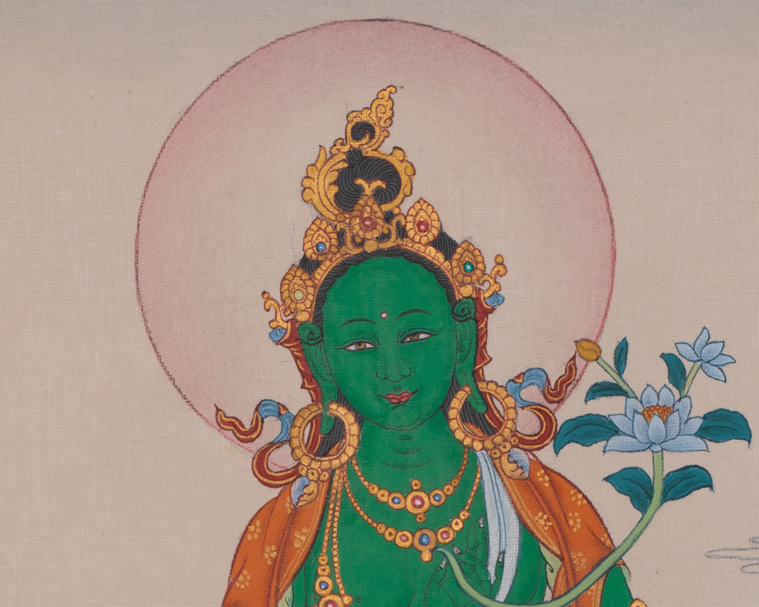 Green Tara Himalayan Art | Swift Protection, and The Removal of Fear | Shyama Tara