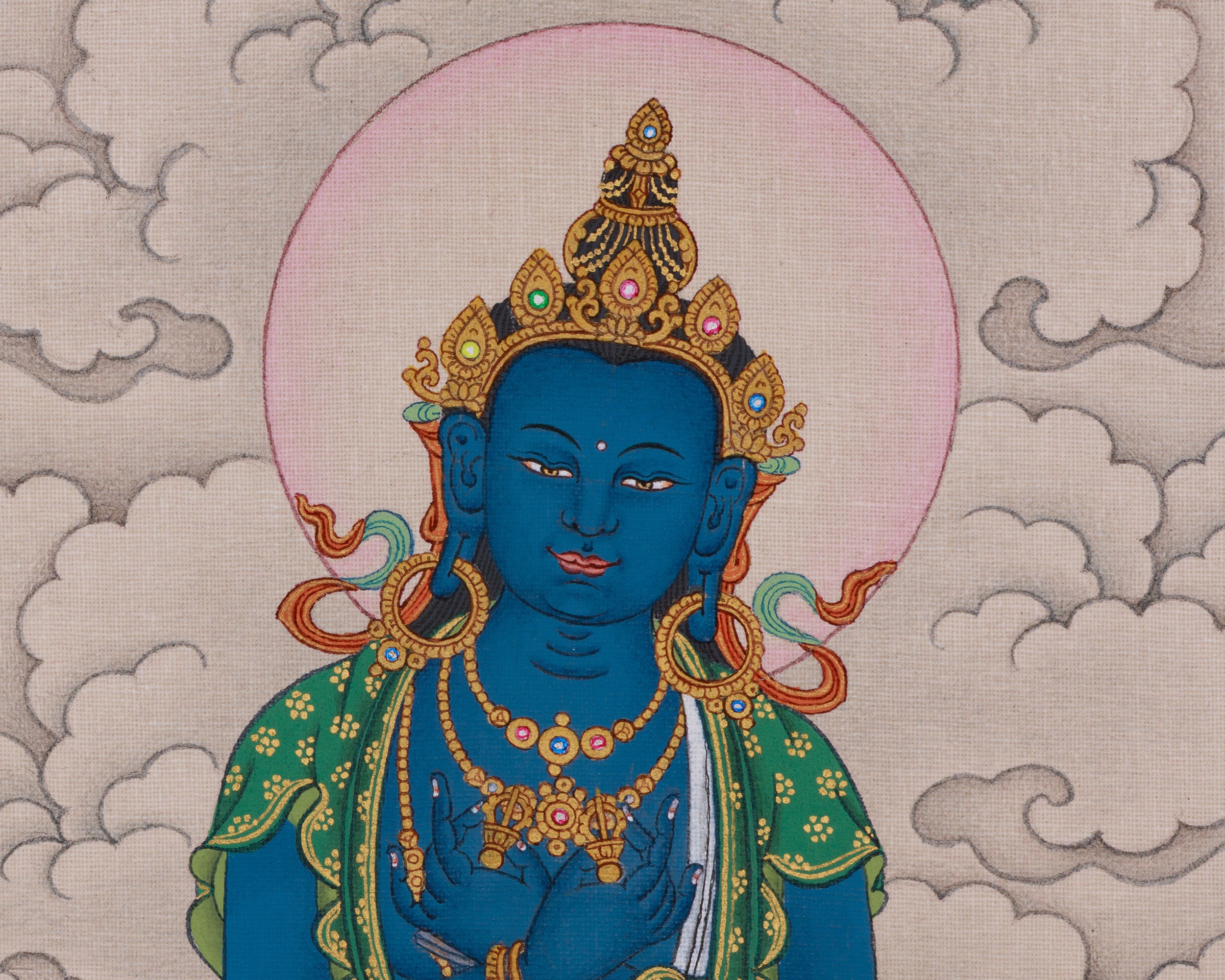 Himalayan Thangka of Vajradhara | Enlightenment Symbol