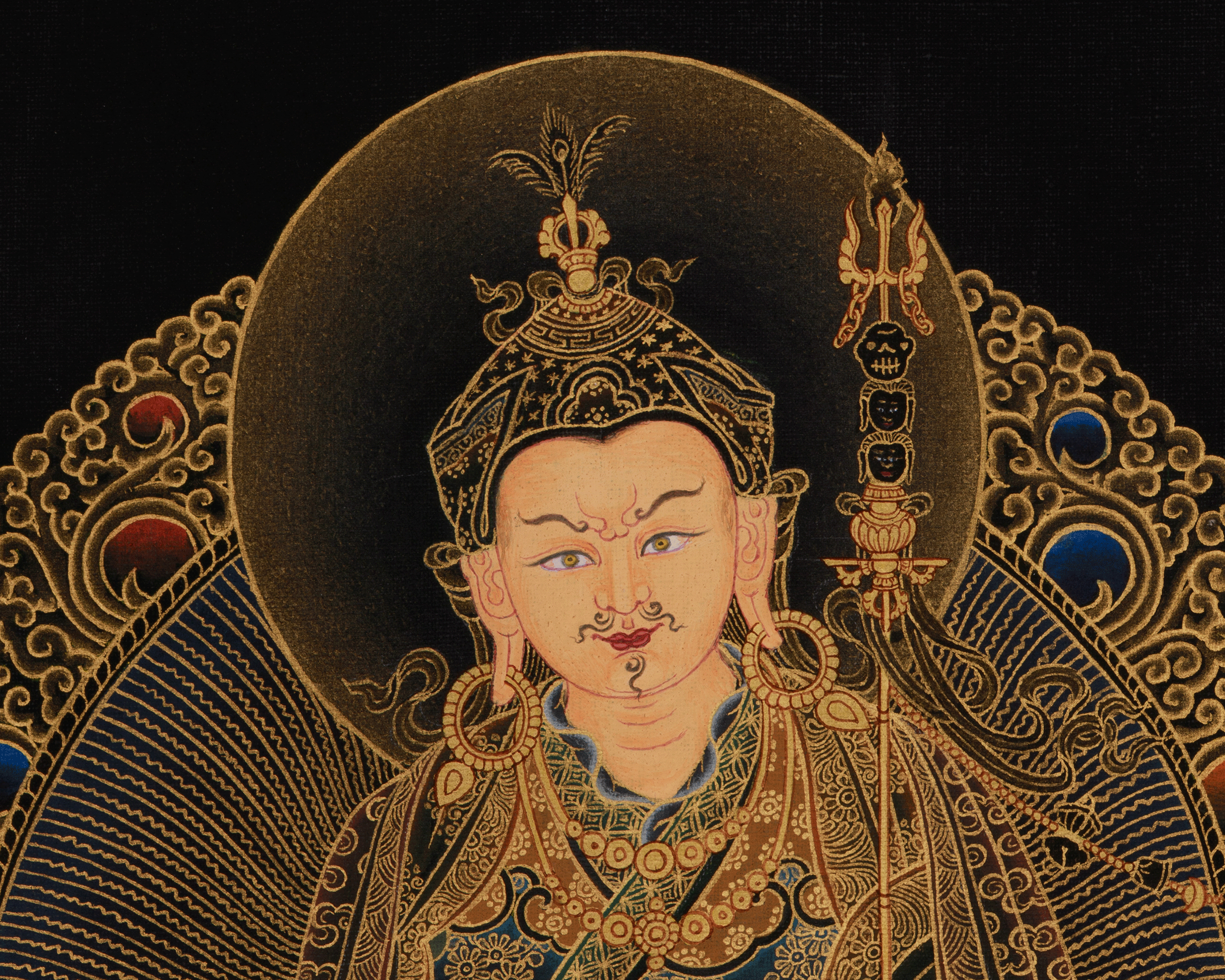 Guru Rinpoche Meditation Art | Tibetan Buddhist Master | Profound Wisdom Deity