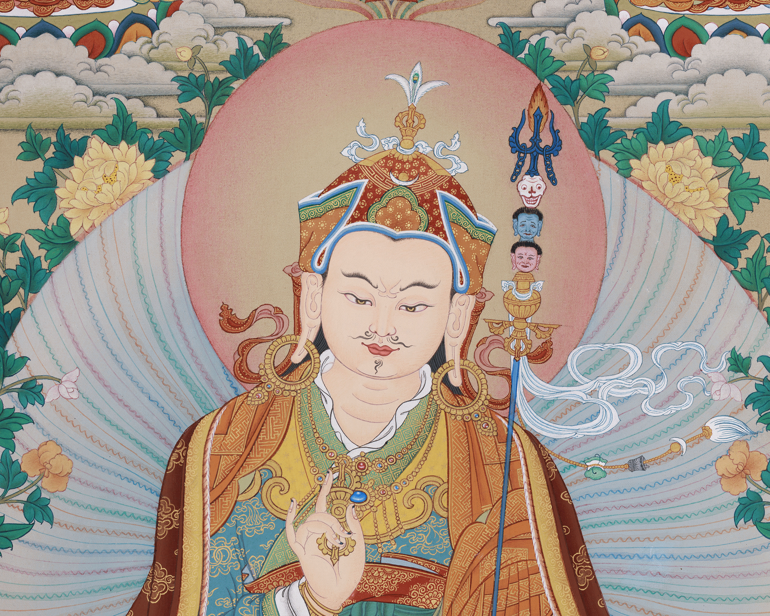 Guru Sangye Painting | Divine Buddhist Art of Guru Rinpoche’s Enlightened Form